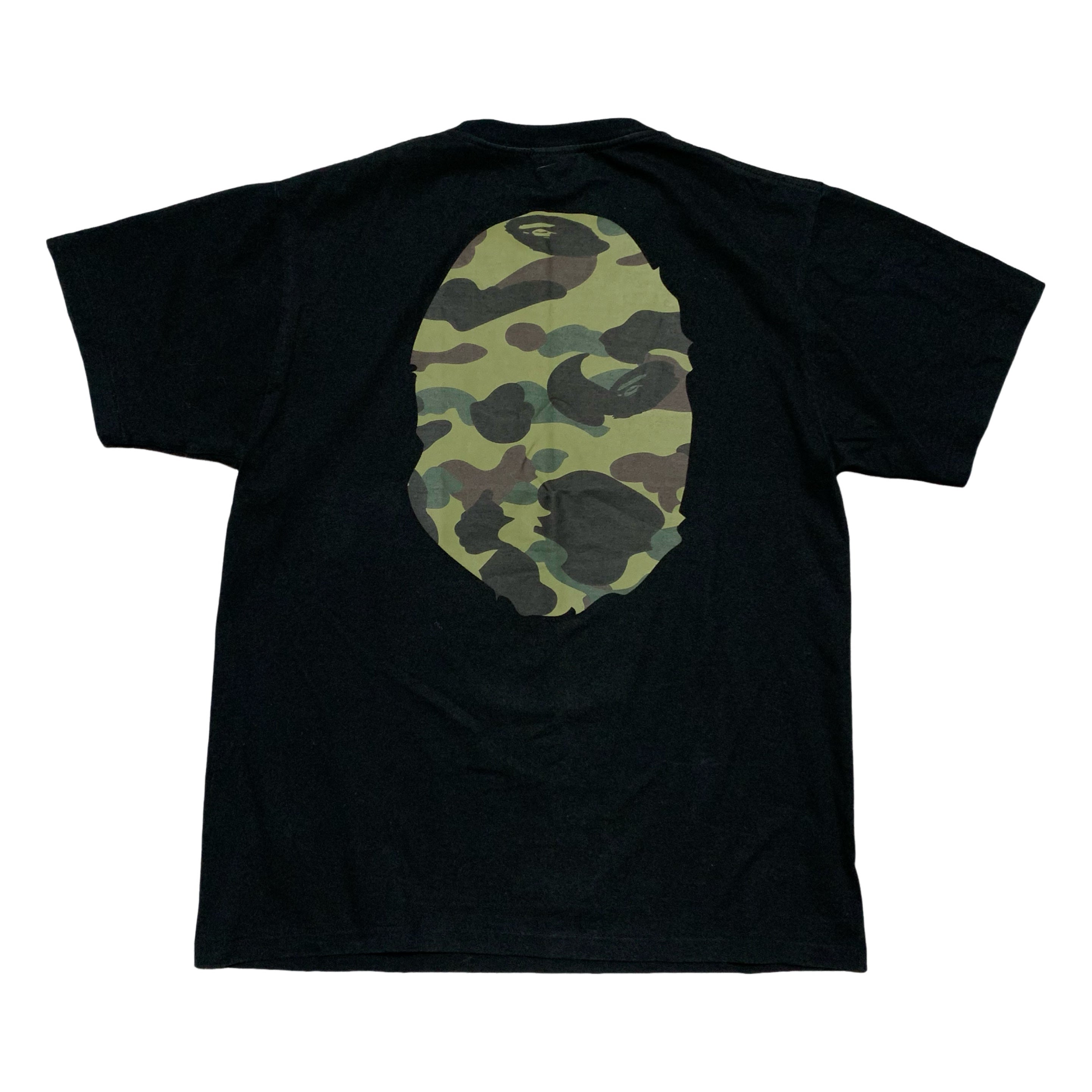 Bape Large Big Ape Head 1st Camo Black Tee A Bathing Ape