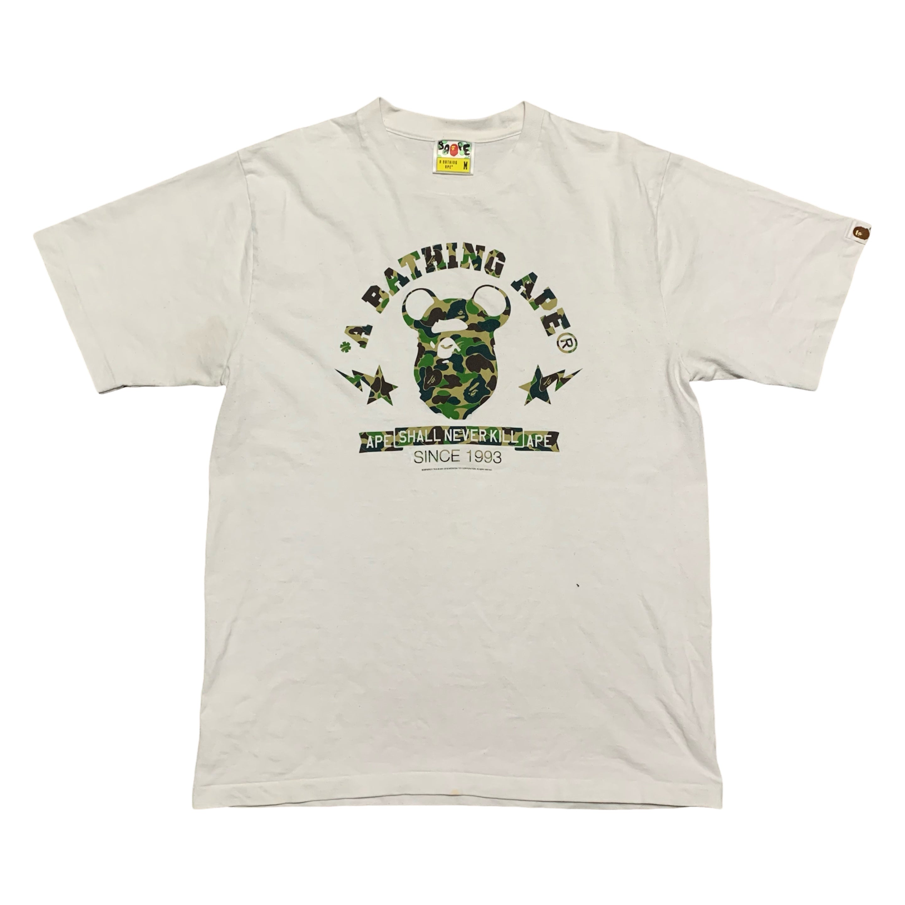 Bape Medium BearBrick By A Bathing Ape White Tee 2018