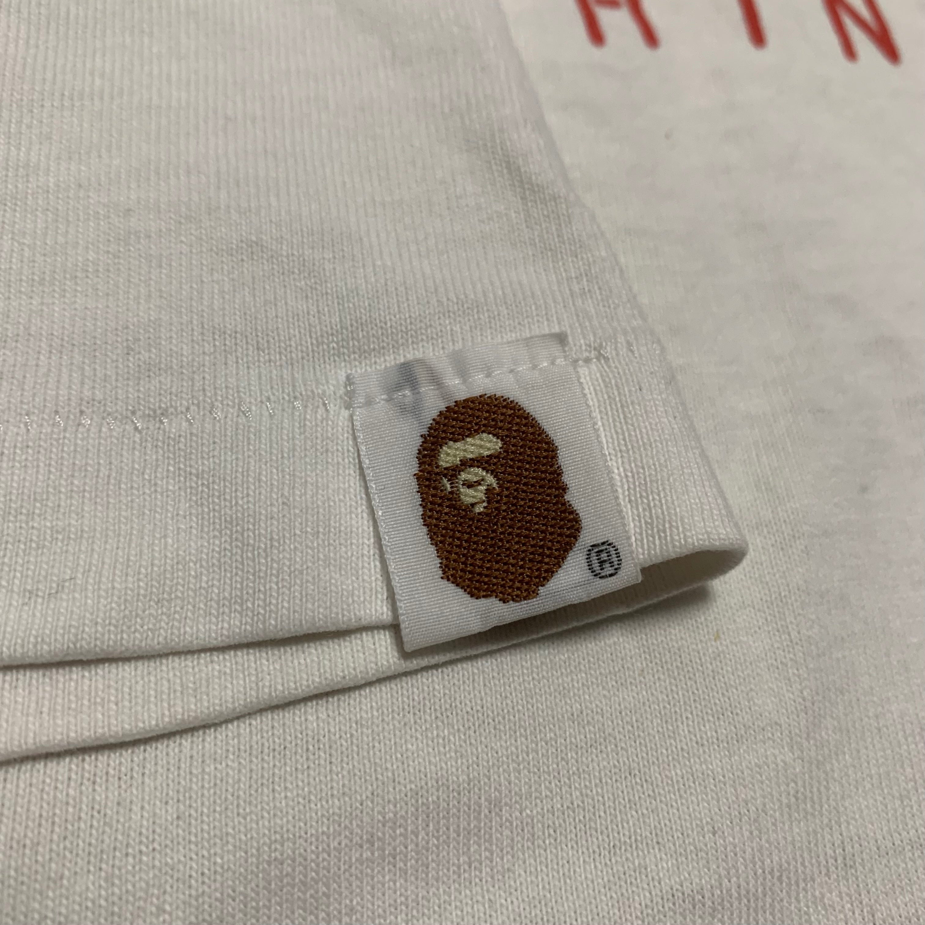 Bape Large Camo Graphic White Tee A Bathing Ape 2006 Vintage