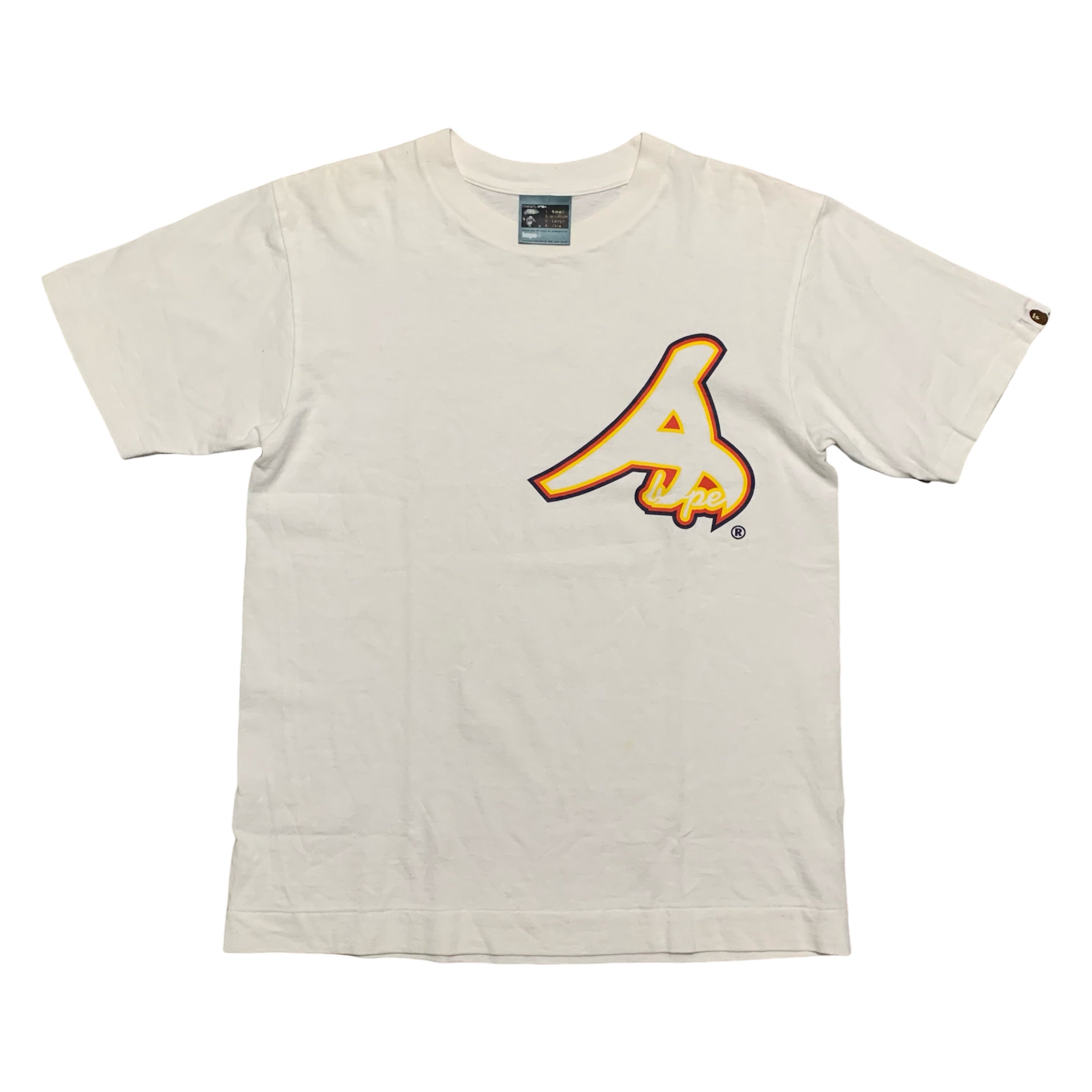 Bape Small Graphic White Tee A Bathing Ape Vintage OG