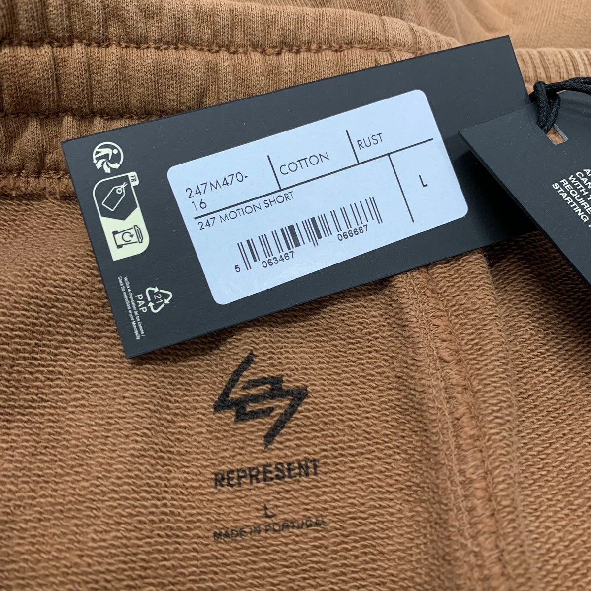 Represent Large Shorts 247 Motion Rust Jogger