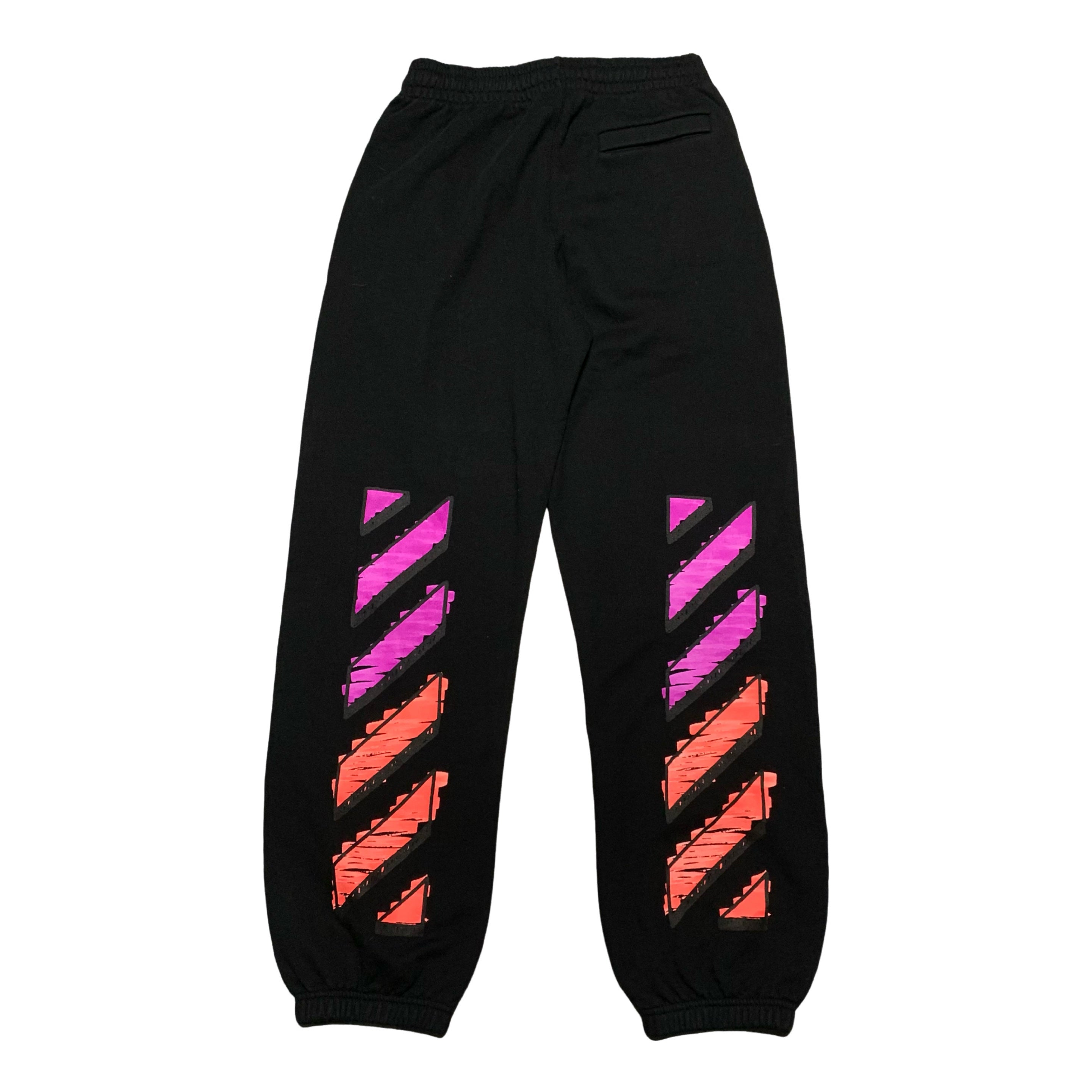Off White Small Diag Marker Black Jogger Sweatpants Bottoms Virgil Abloh