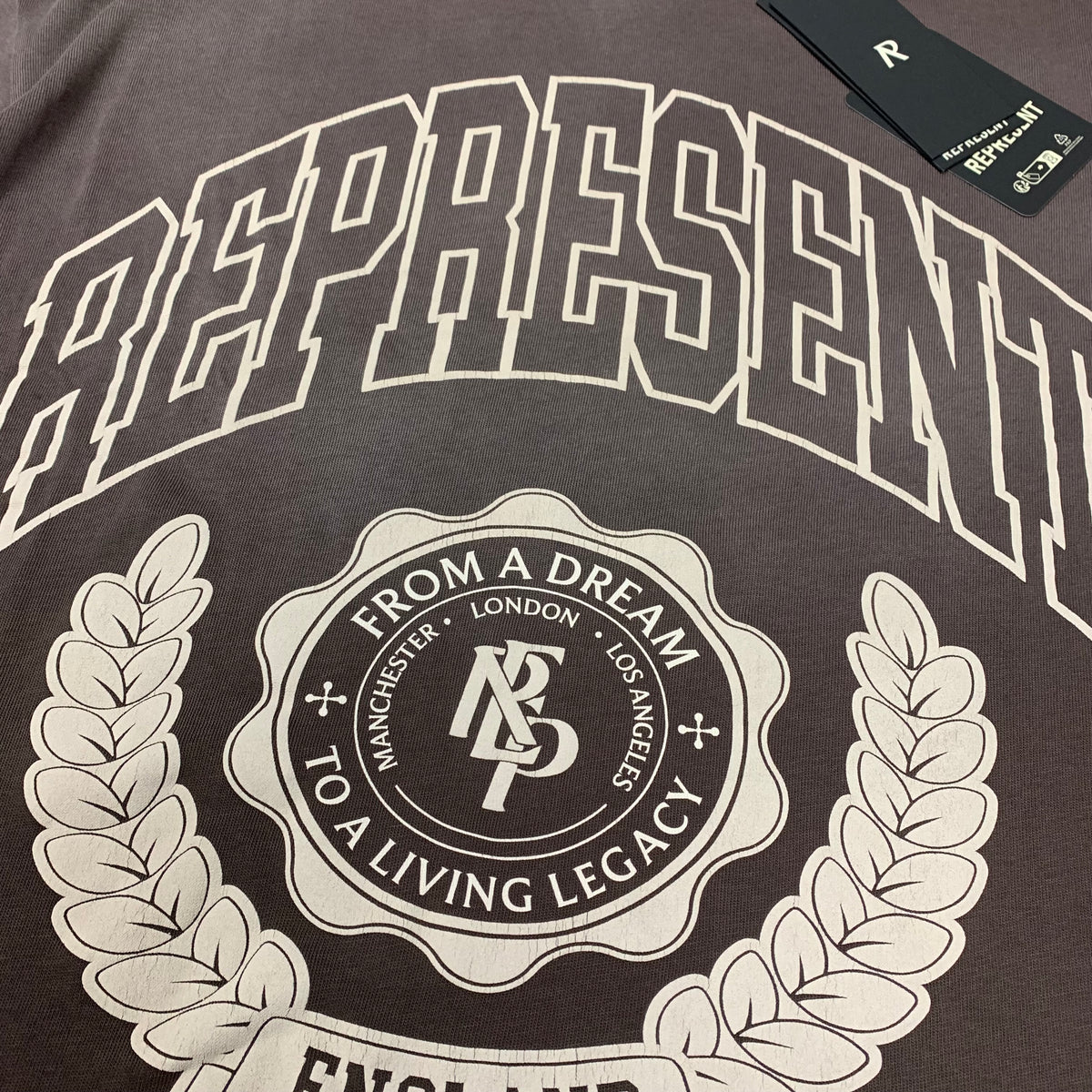 Represent Small Tee Legacy Crest Nero Brown T-Shirt