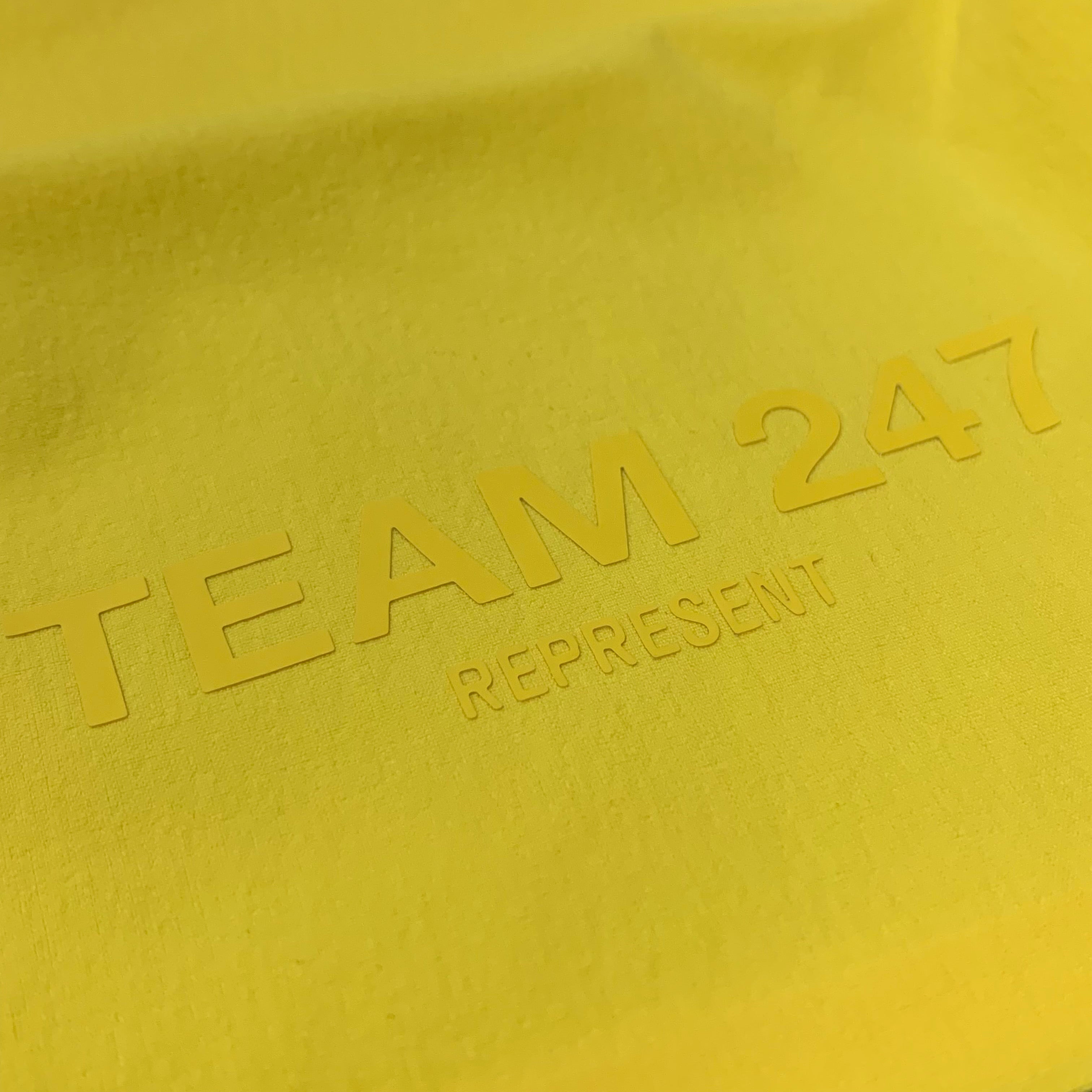 Represent Large Shorts Team 247 Fused Shorts Lemon Yellow