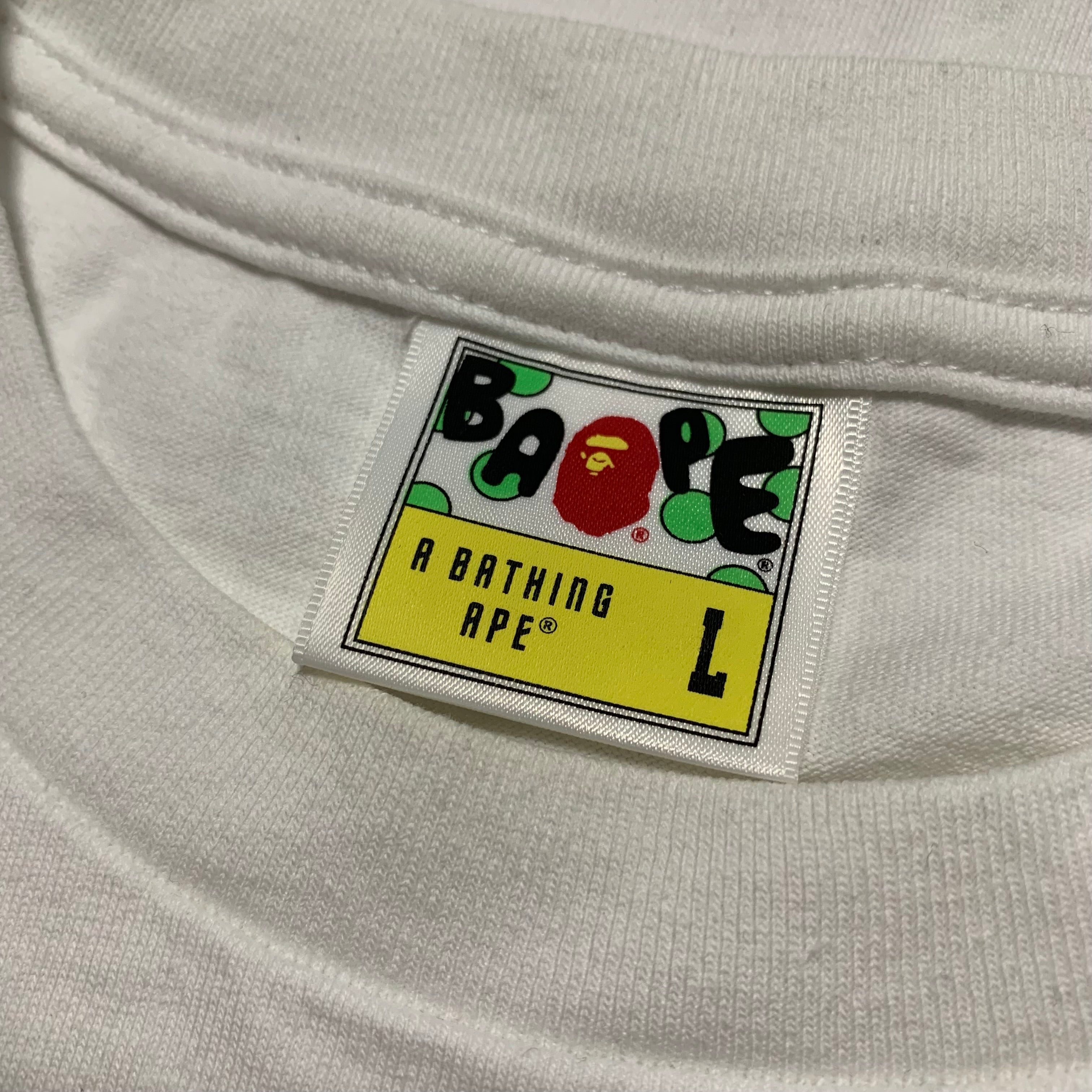 Bape Large College Camo White Tee A Bathing Ape