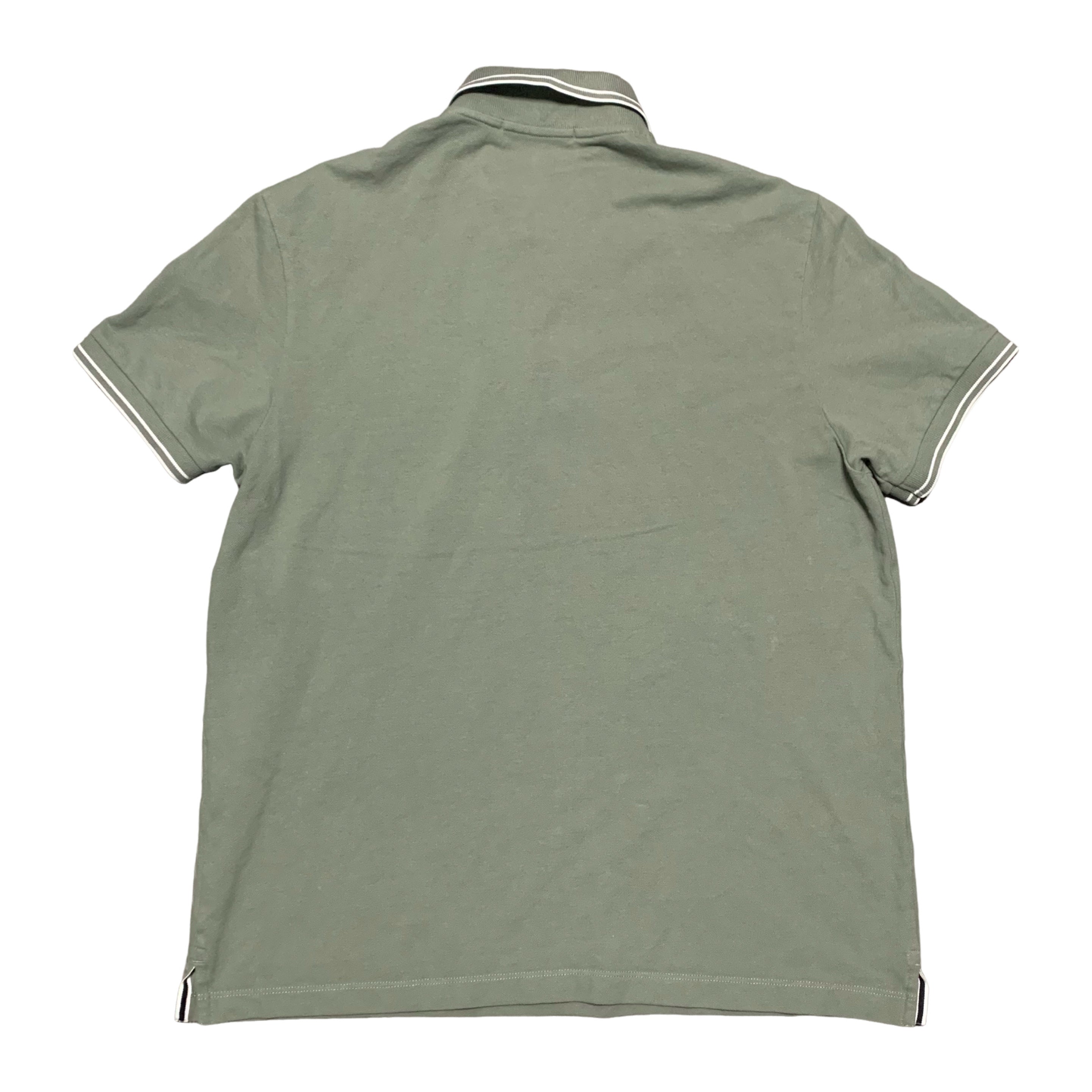 Stone Island Medium Polo Khaki Green Shirt Top Slim Fit 2023