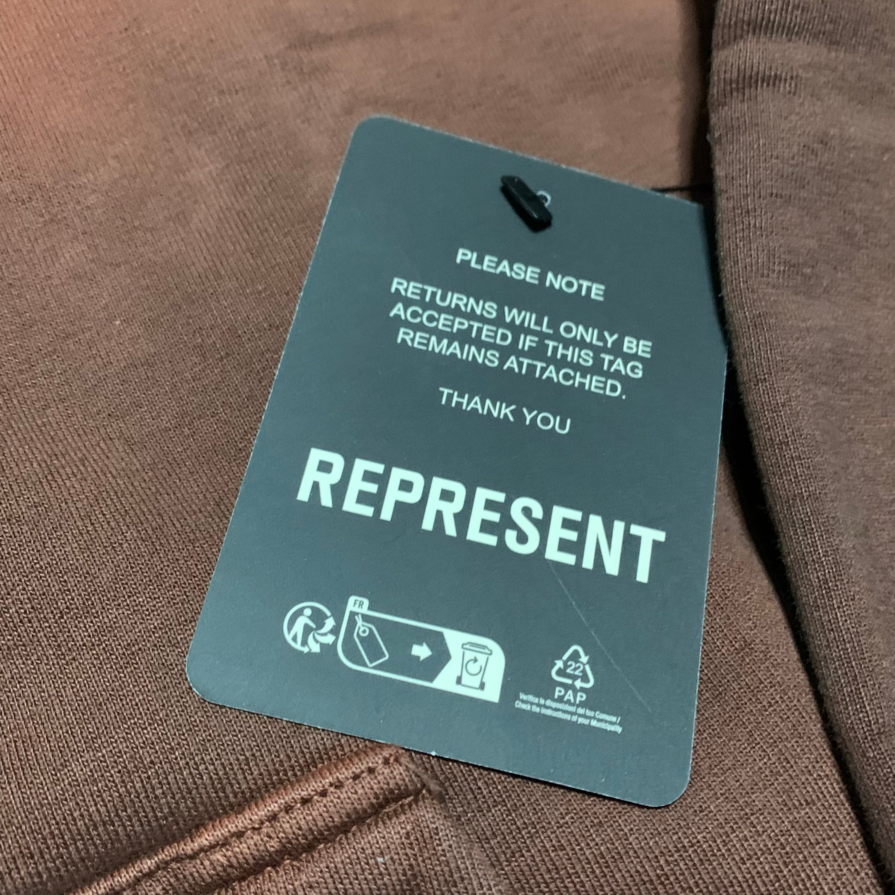 Represent Duke + Dexter XL Rust Luxury Hoodie (RRP £180)
