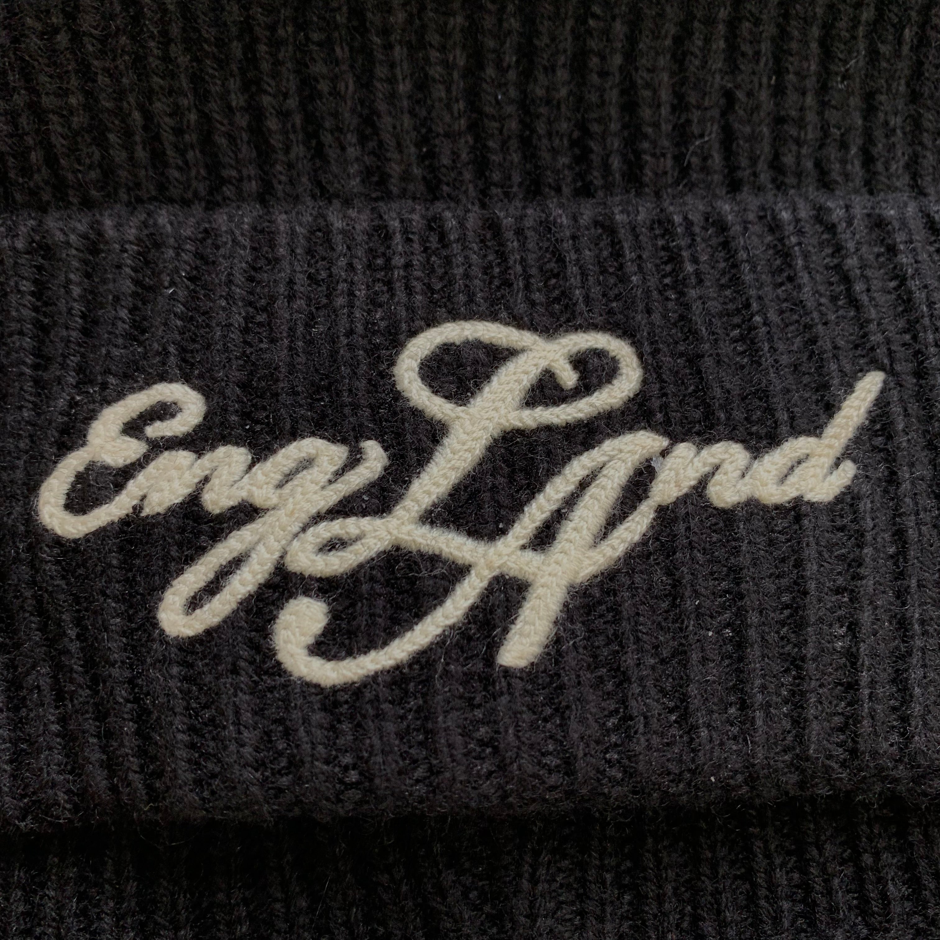 Represent Hat EngLAnd Jet Black Beanie