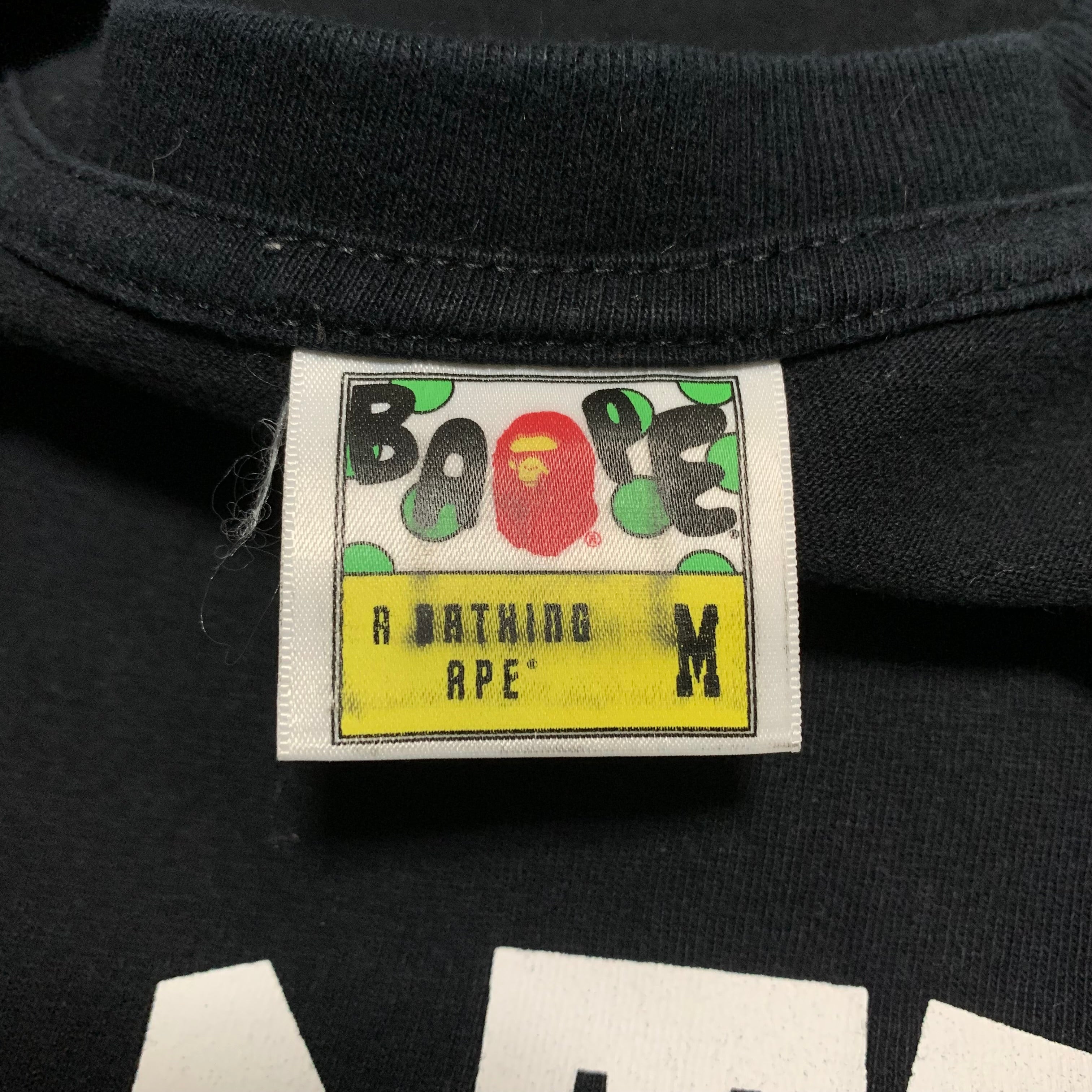 Bape Medium College 1st Camo Black Tee A Bathing Ape