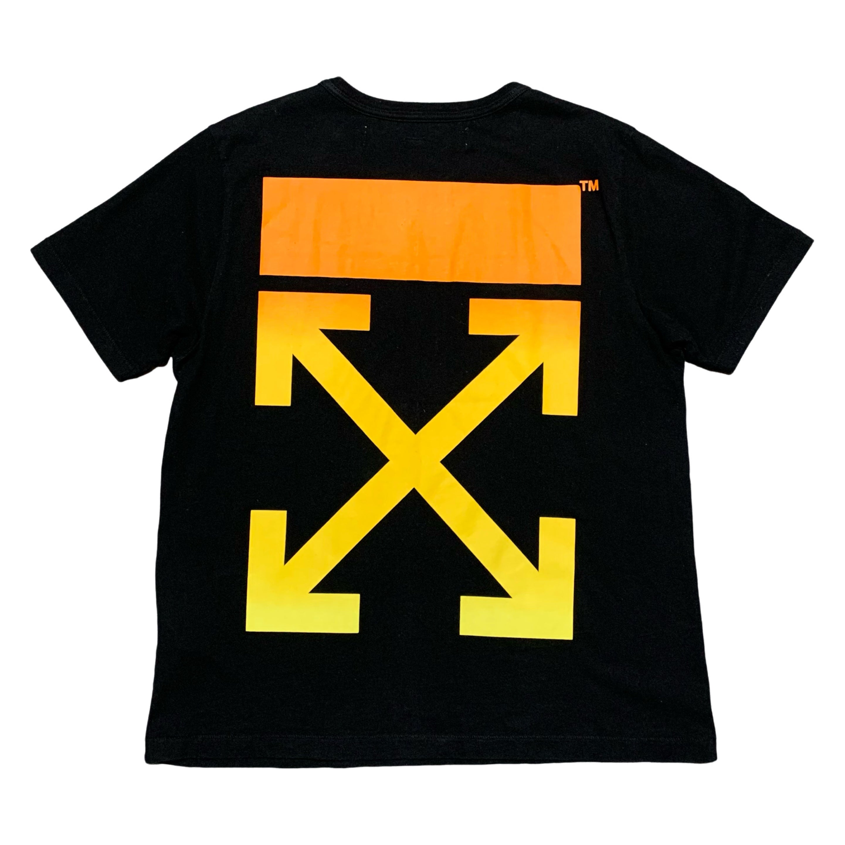 Off White Medium Fahrenheit Temperature Arrows Black Tee Virgil Abloh