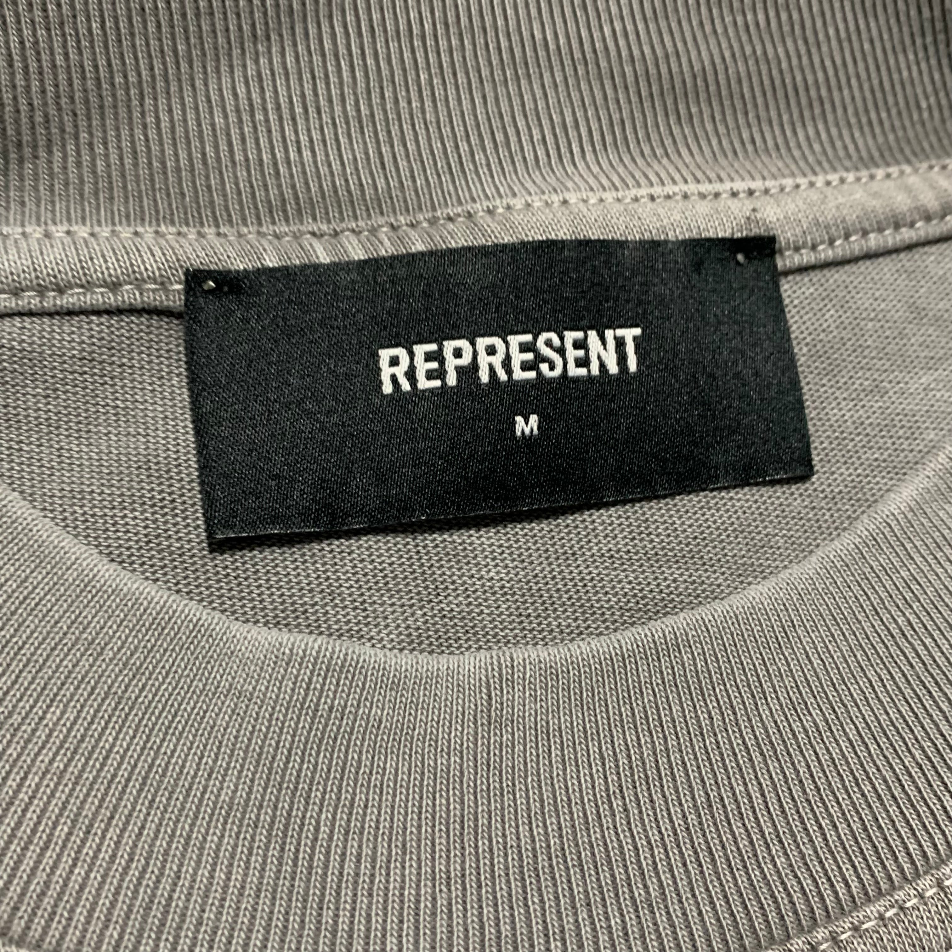 Represent Medium Rock Logo Ultimate Grey Tee