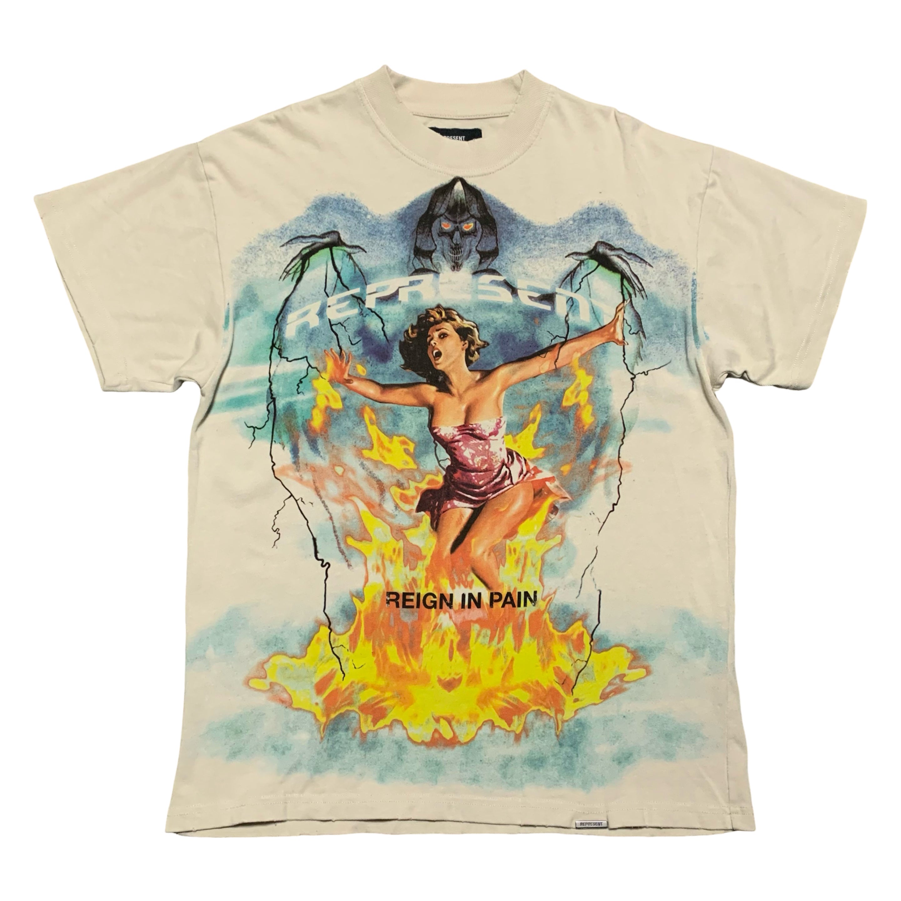 Represent XS Spirit Reaper Vintage White Tee