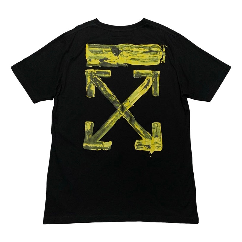 Off White XL Tee Acrylic Arrows Black T-Shirt Virgil Abloh