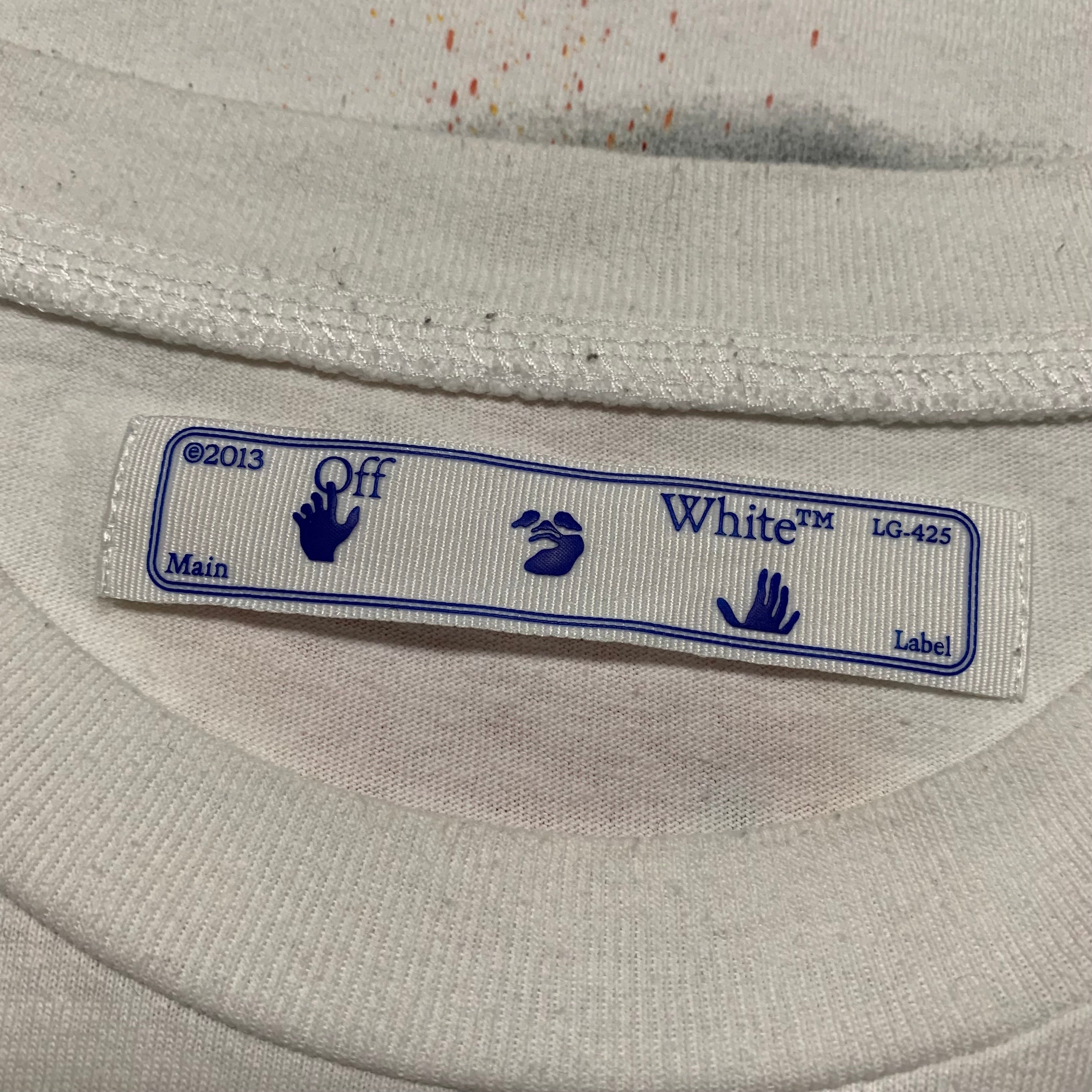 Off White Medium Plastic Fish White Tee Virgil Abloh