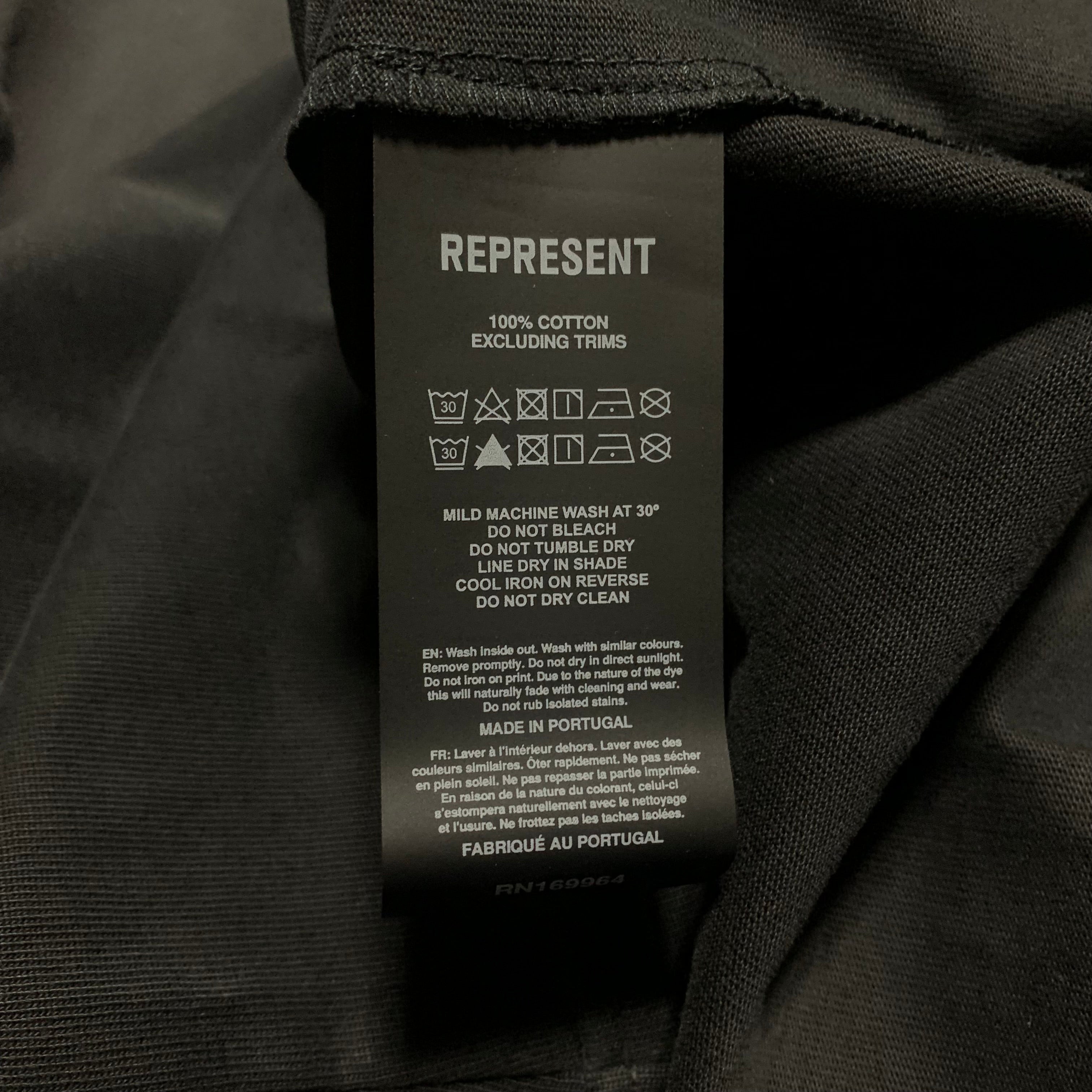 Represent x Belstaff XS Outline Phoenix Shadow Black Tee