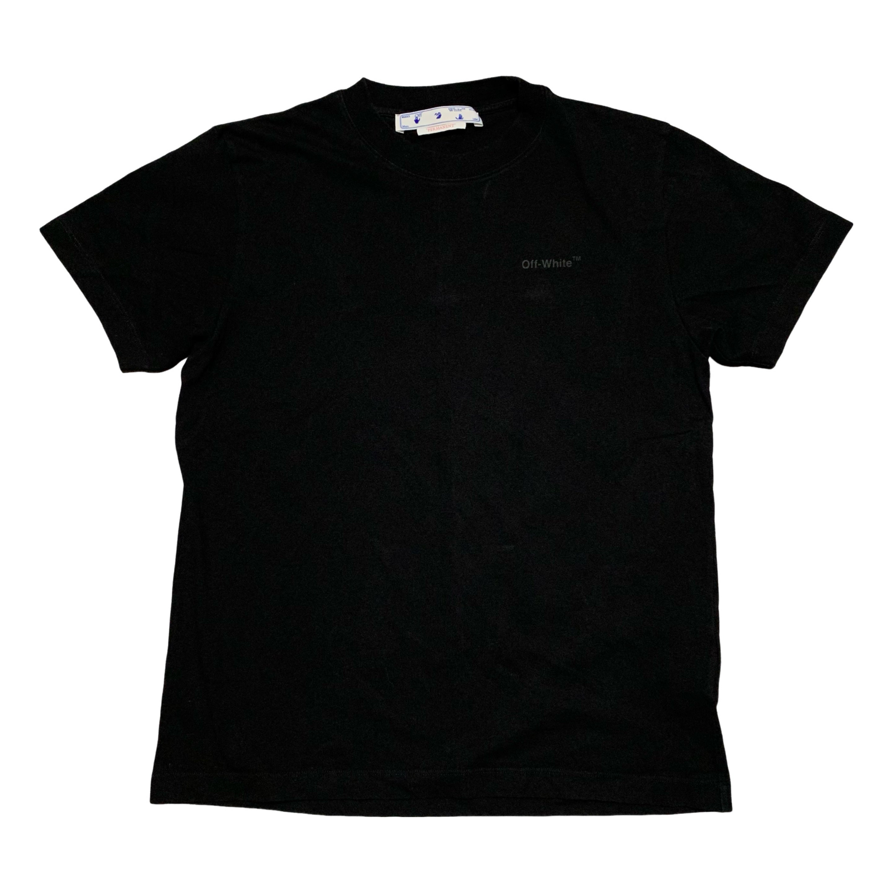 Off White Medium Black Diag Graphic Tee Virgil Abloh