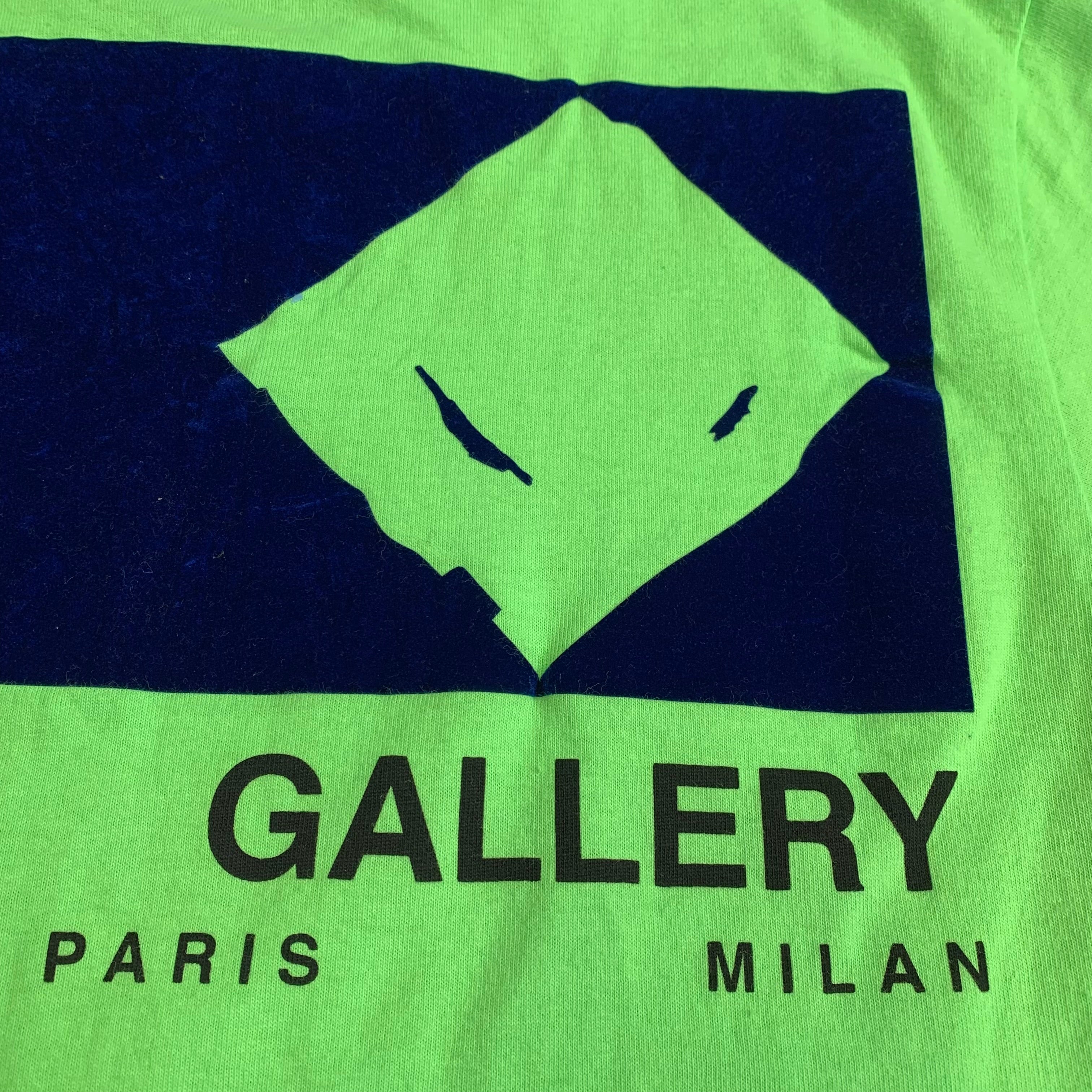 Off White XS Tee Empty Gallery Staff Green T-Shirt Virgil Abloh