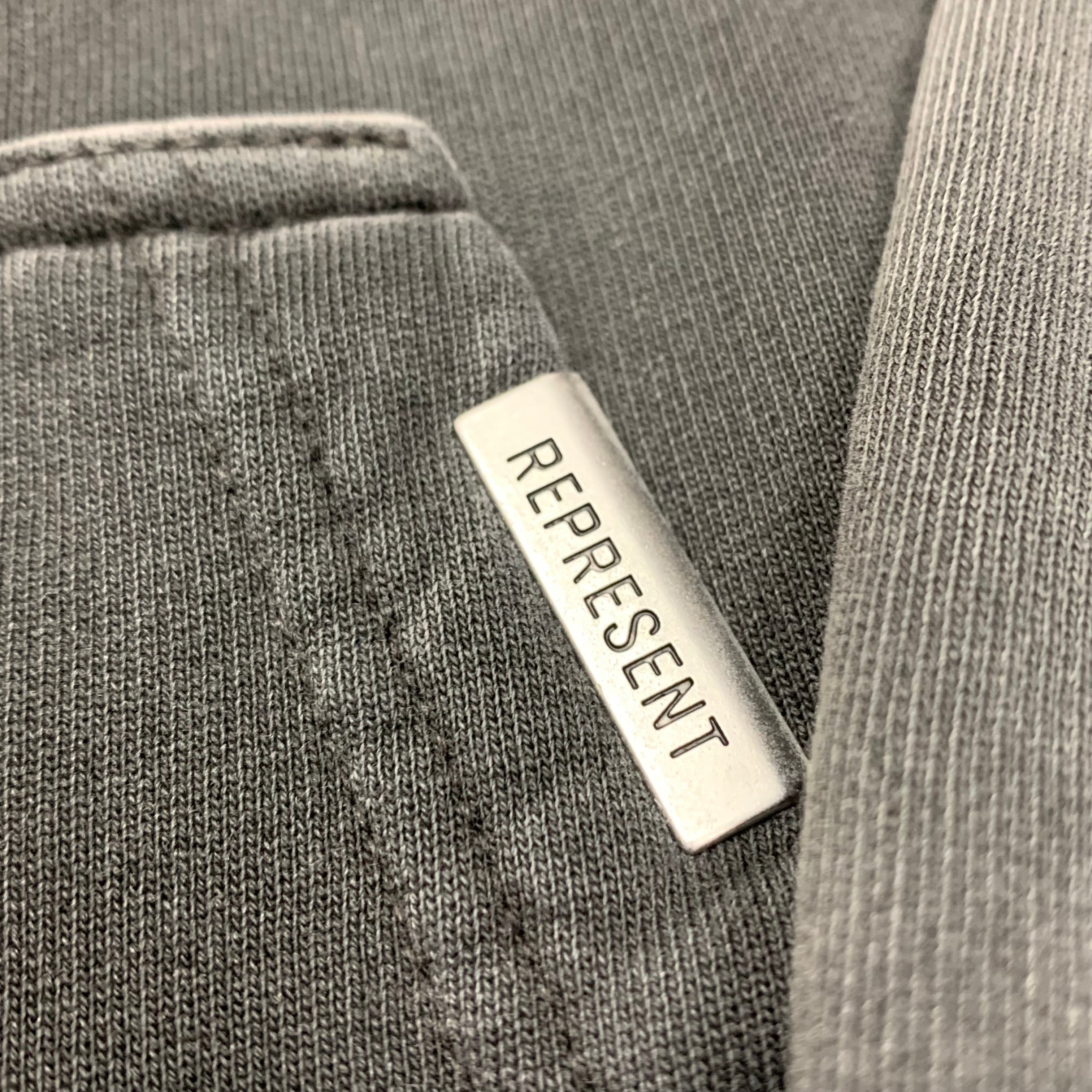 Represent Small Hoodie Oasis Owners Club Stained Black Hoodie