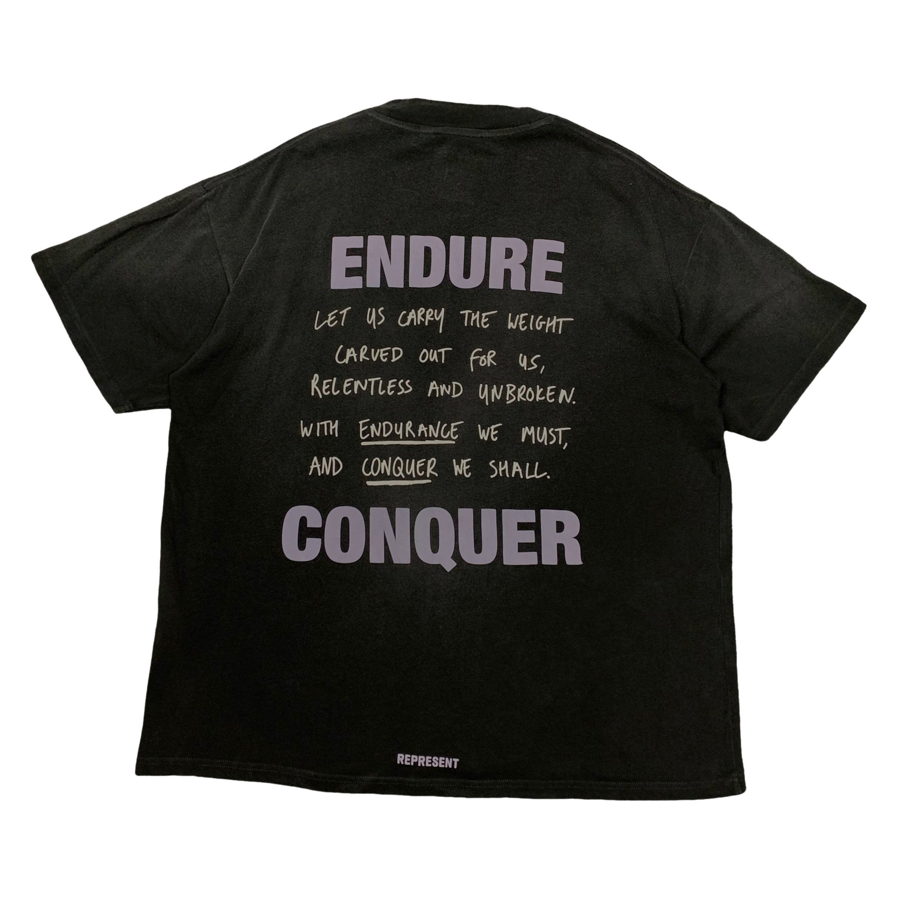 Represent Large Tee Atlas Aged Black T-Shirt