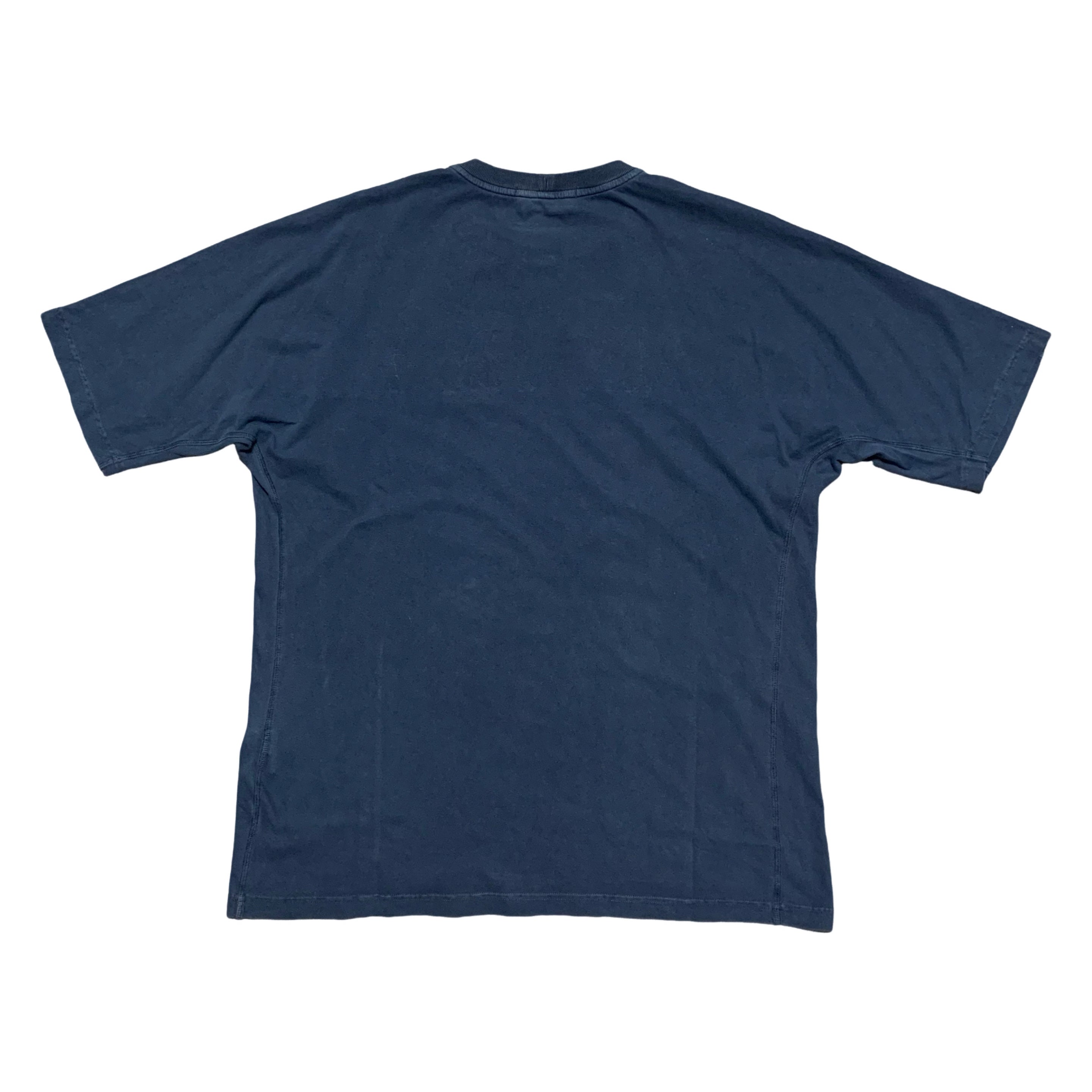 Stone Island Large Mirror Chest Logo Ink Blue Tee 2019