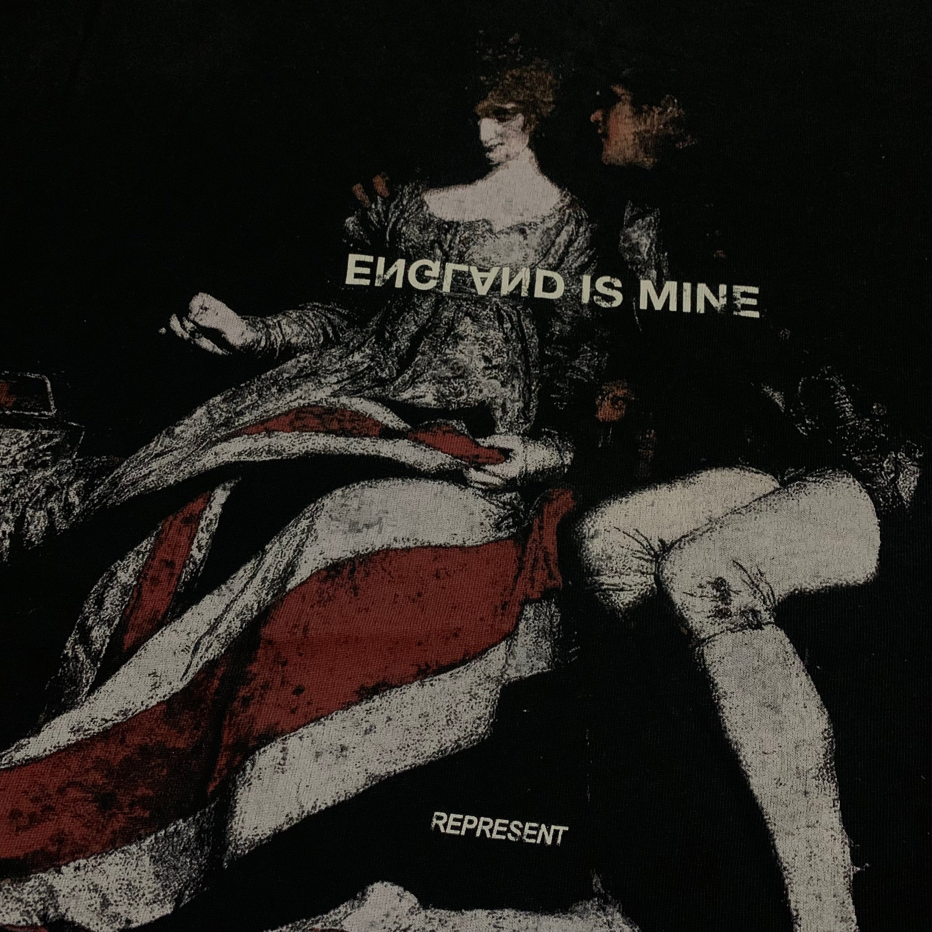 Represent Medium England Is Mine Black Tee