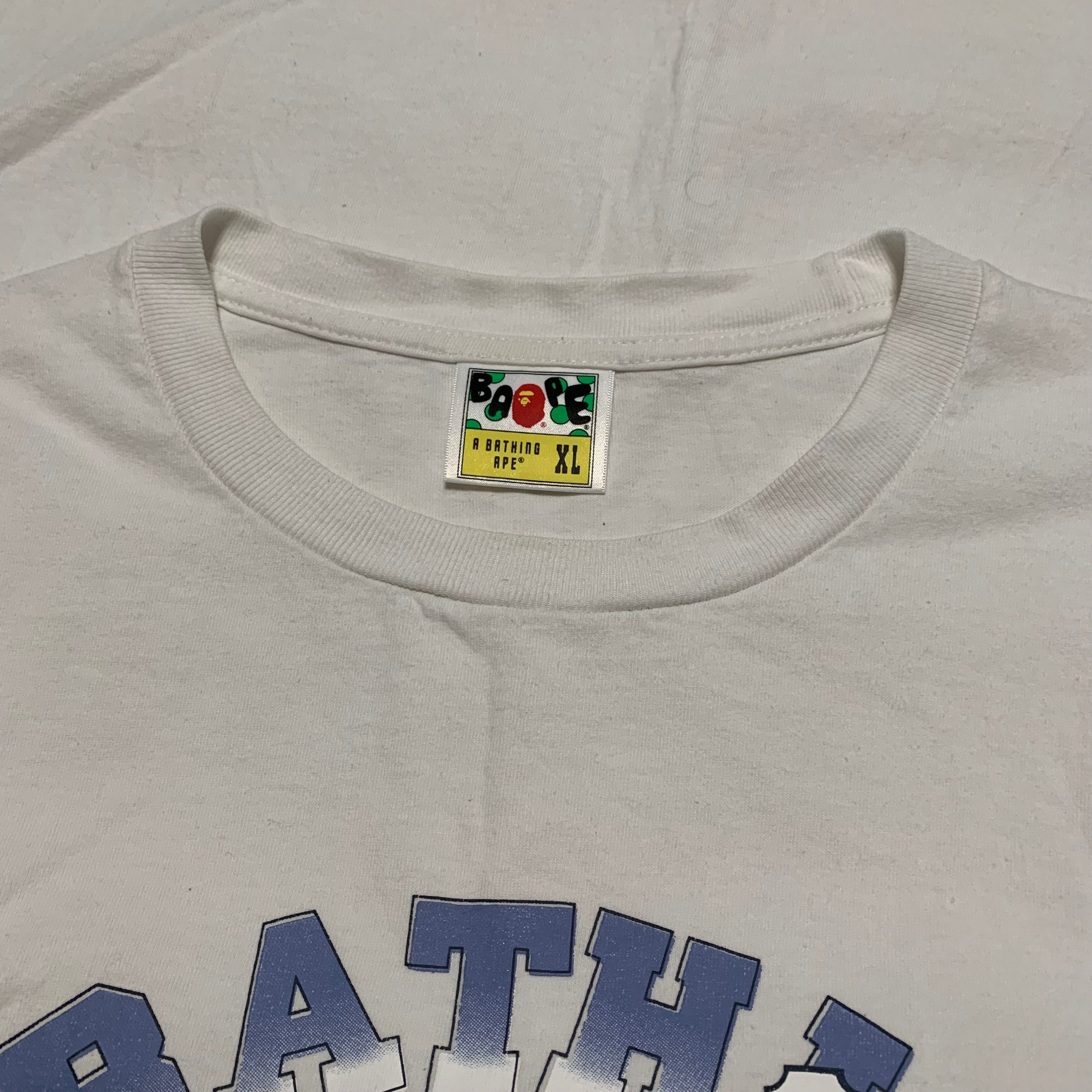 Bape XL College Japan Exclusive Japan Souvenir White Tee