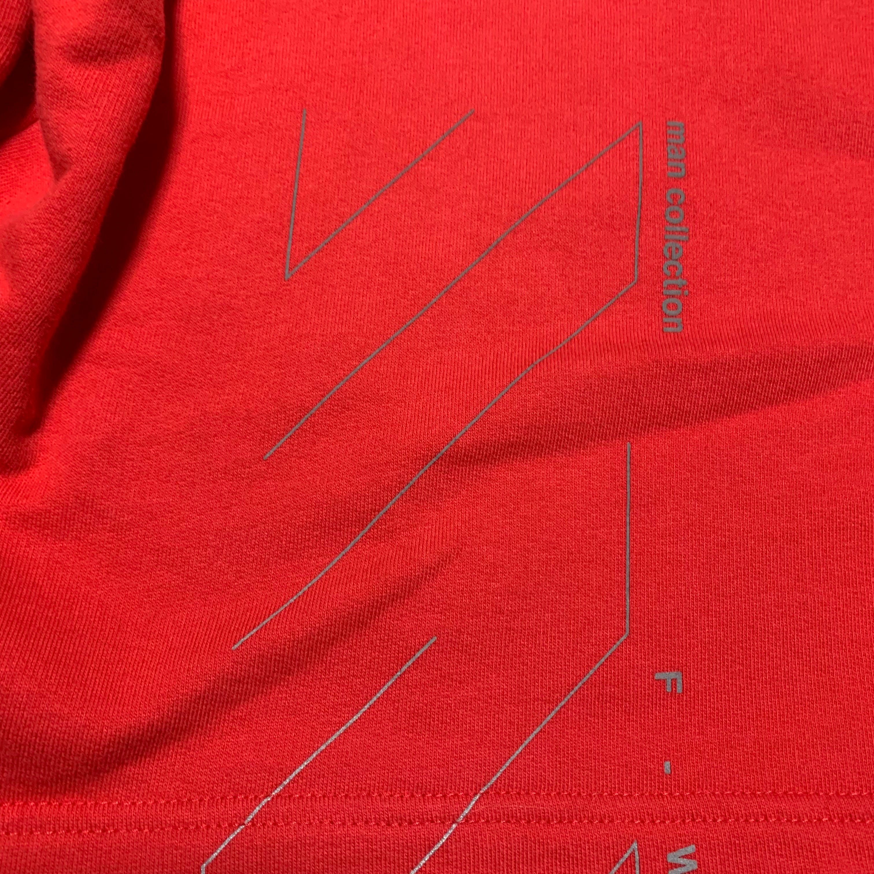 Off White XL Shorts Outline Diag Red Bottoms Virgil Abloh