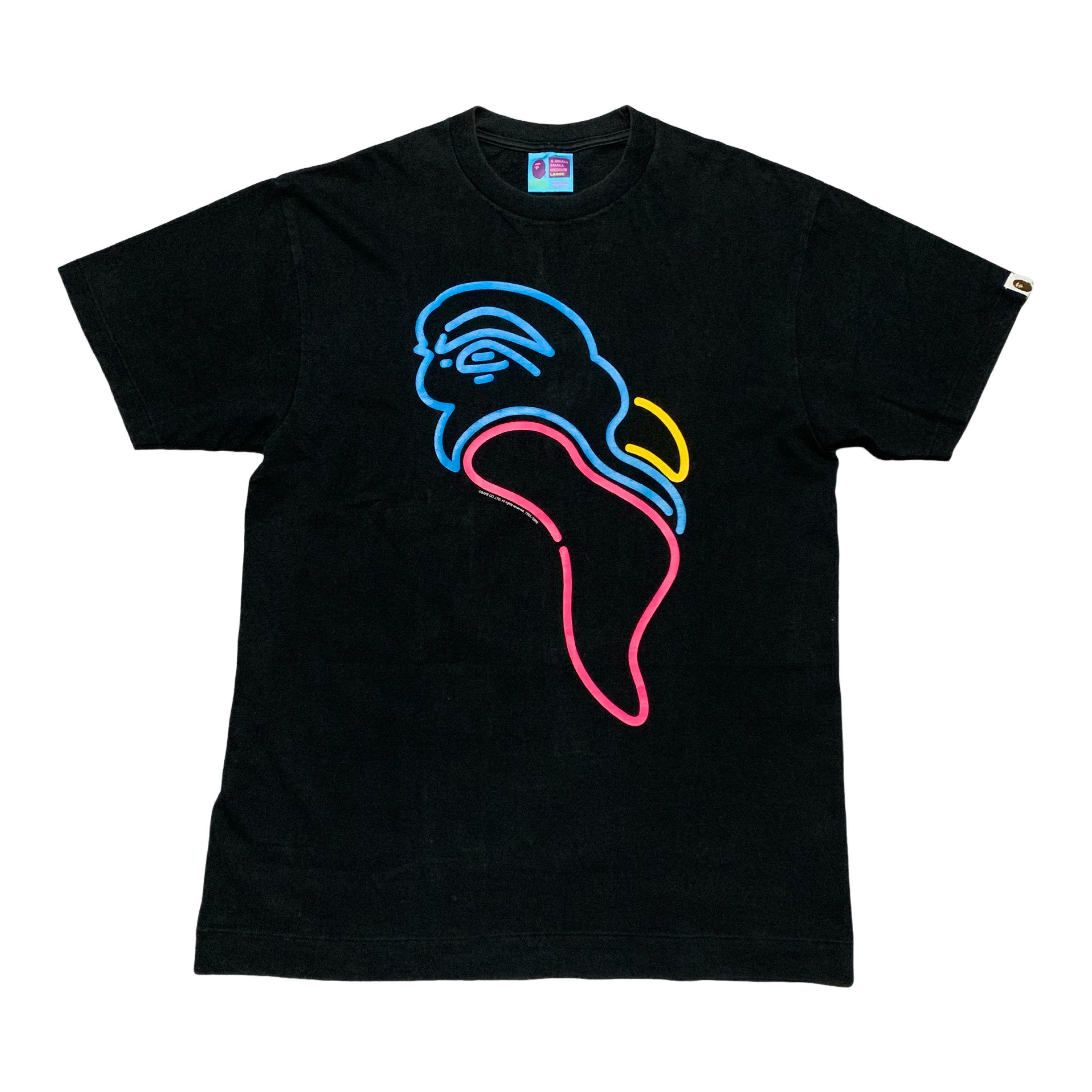 Bape Large Camo Graphic Black Tee A Bathing Ape 2006
