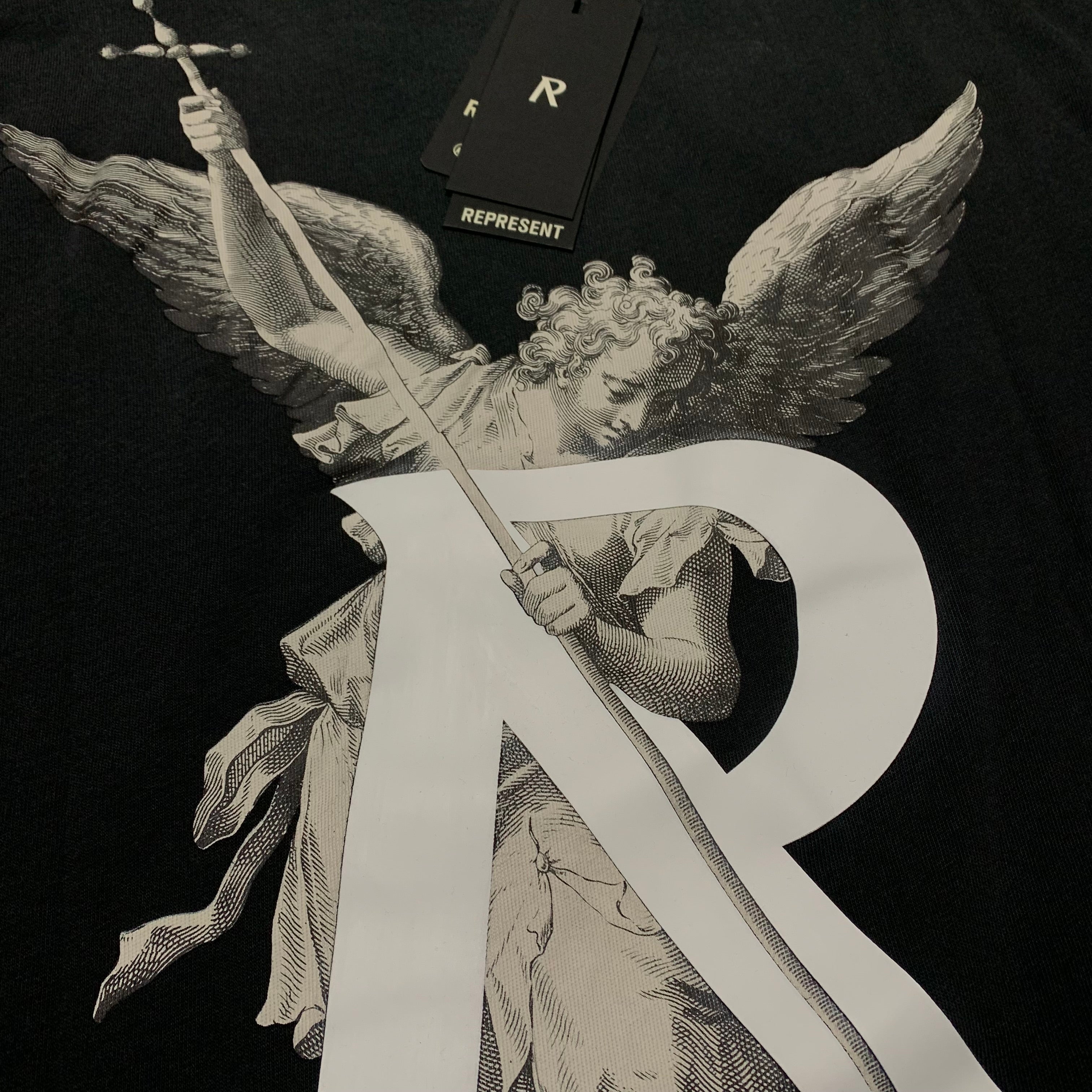 Represent XS Archangel Stained Black Tee
