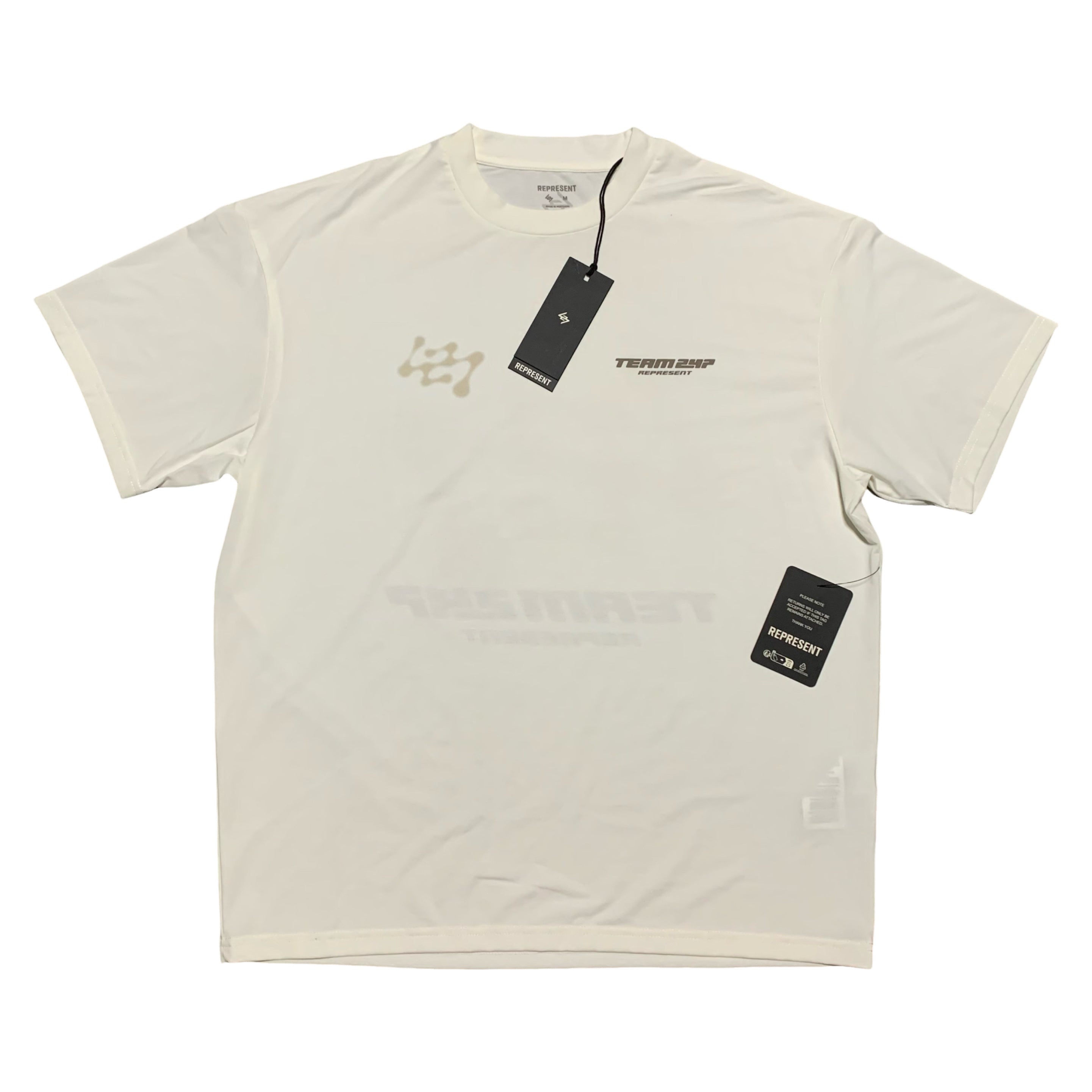 Represent Medium 247 Future Terrains Oversized Tee Flat White