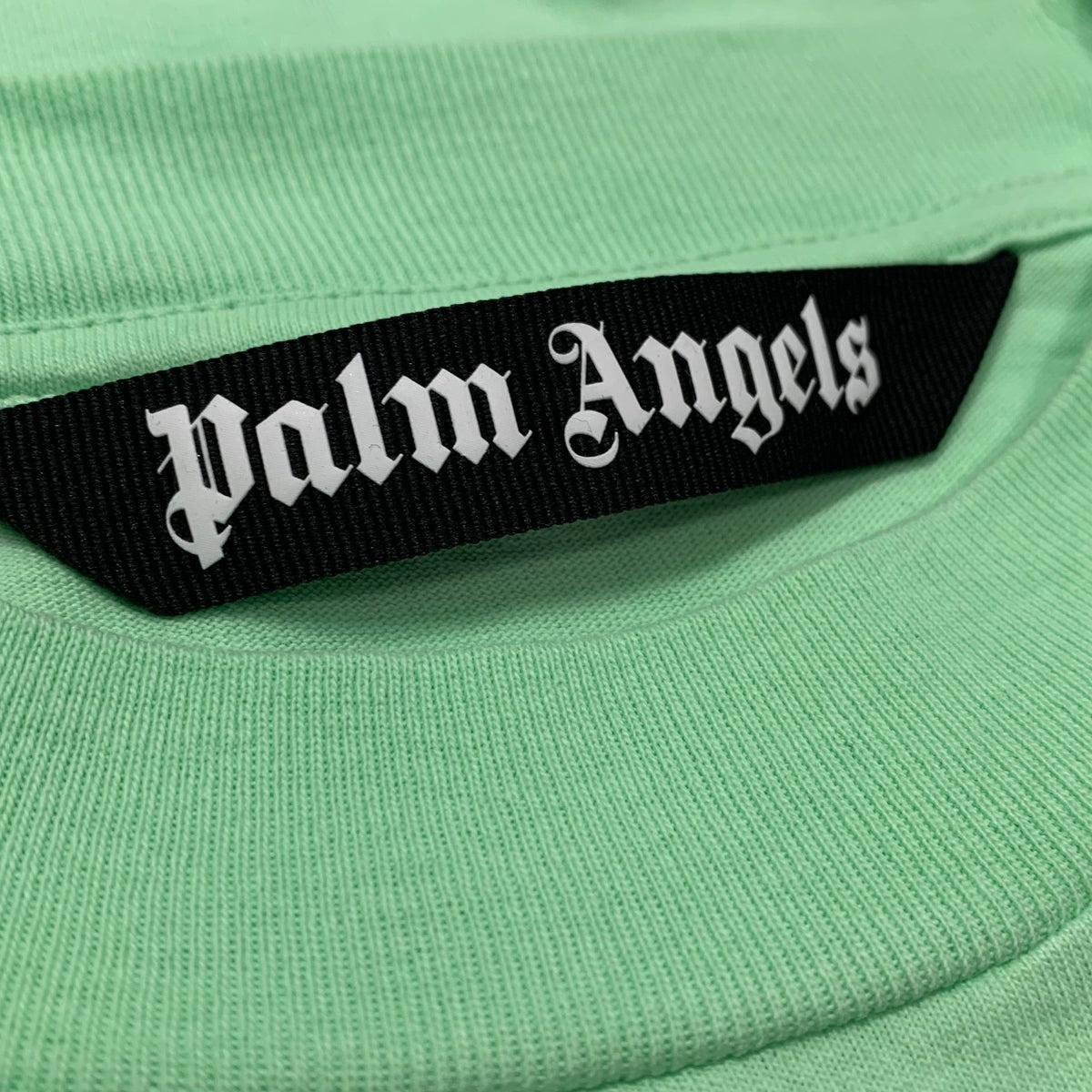 Palm Angels Medium Tee Sketchy Logo Mint Green T-Shirt