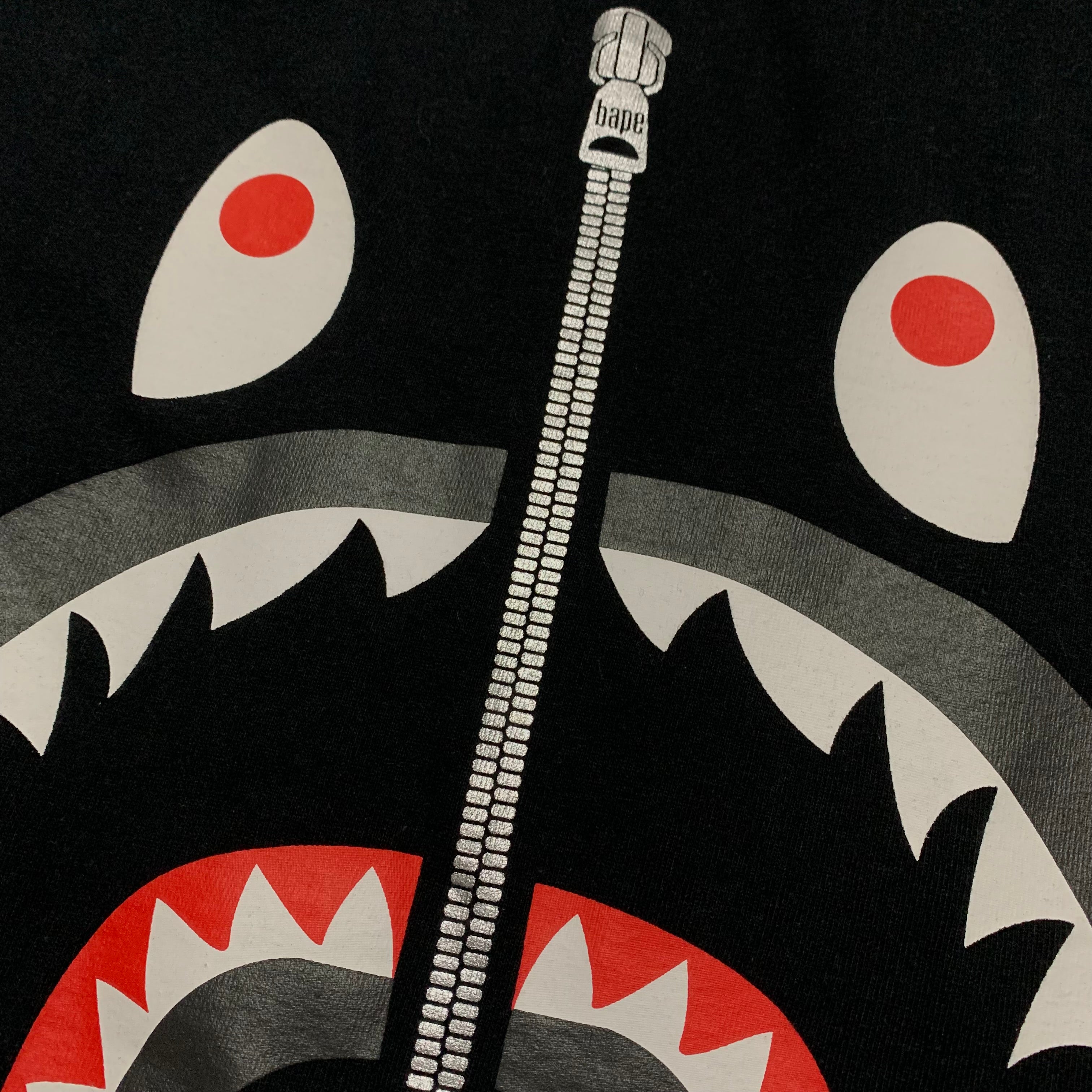 Bape Medium Shark Black Tee A Bathing Ape