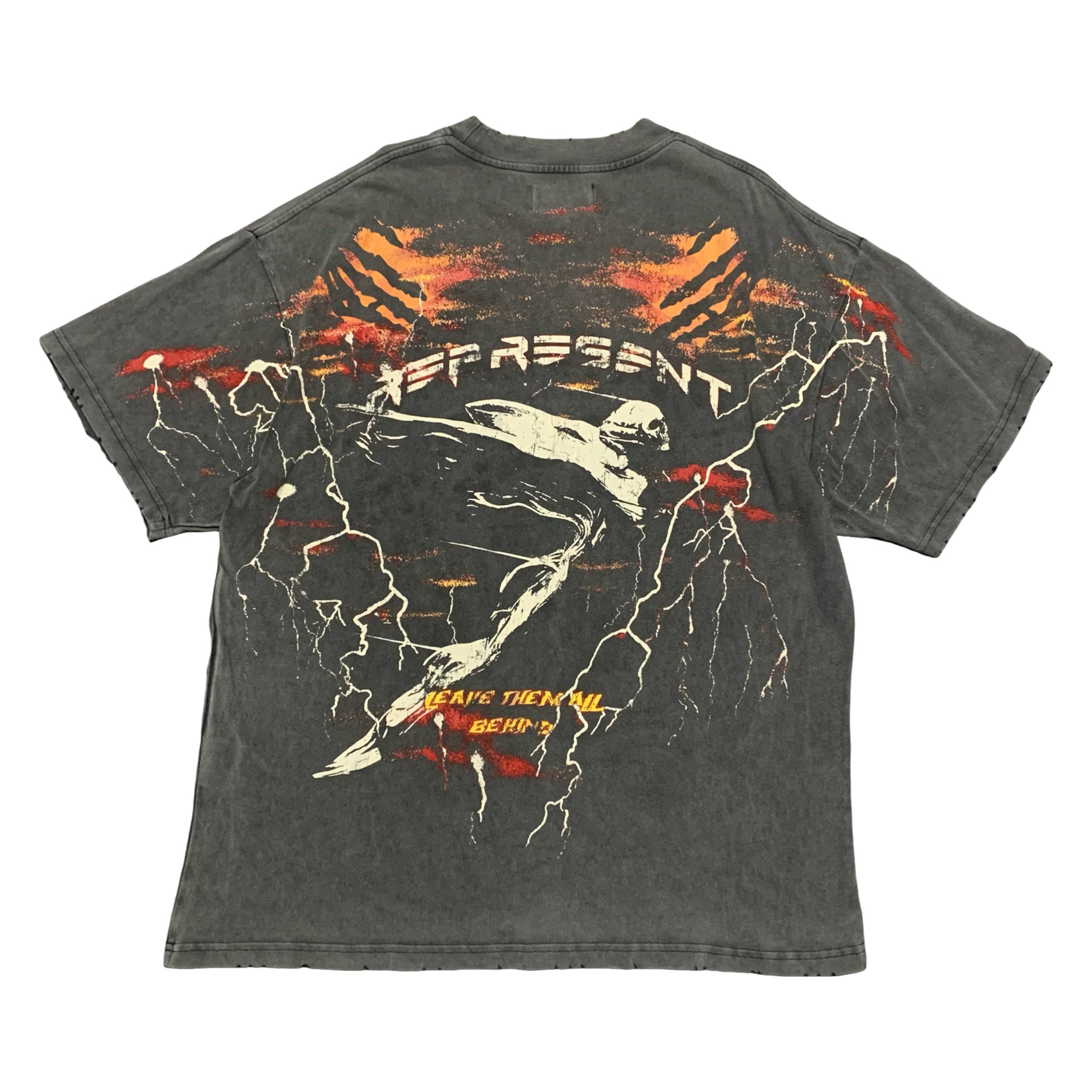 Represent Large Spirit Angel Vintage Grey Tee