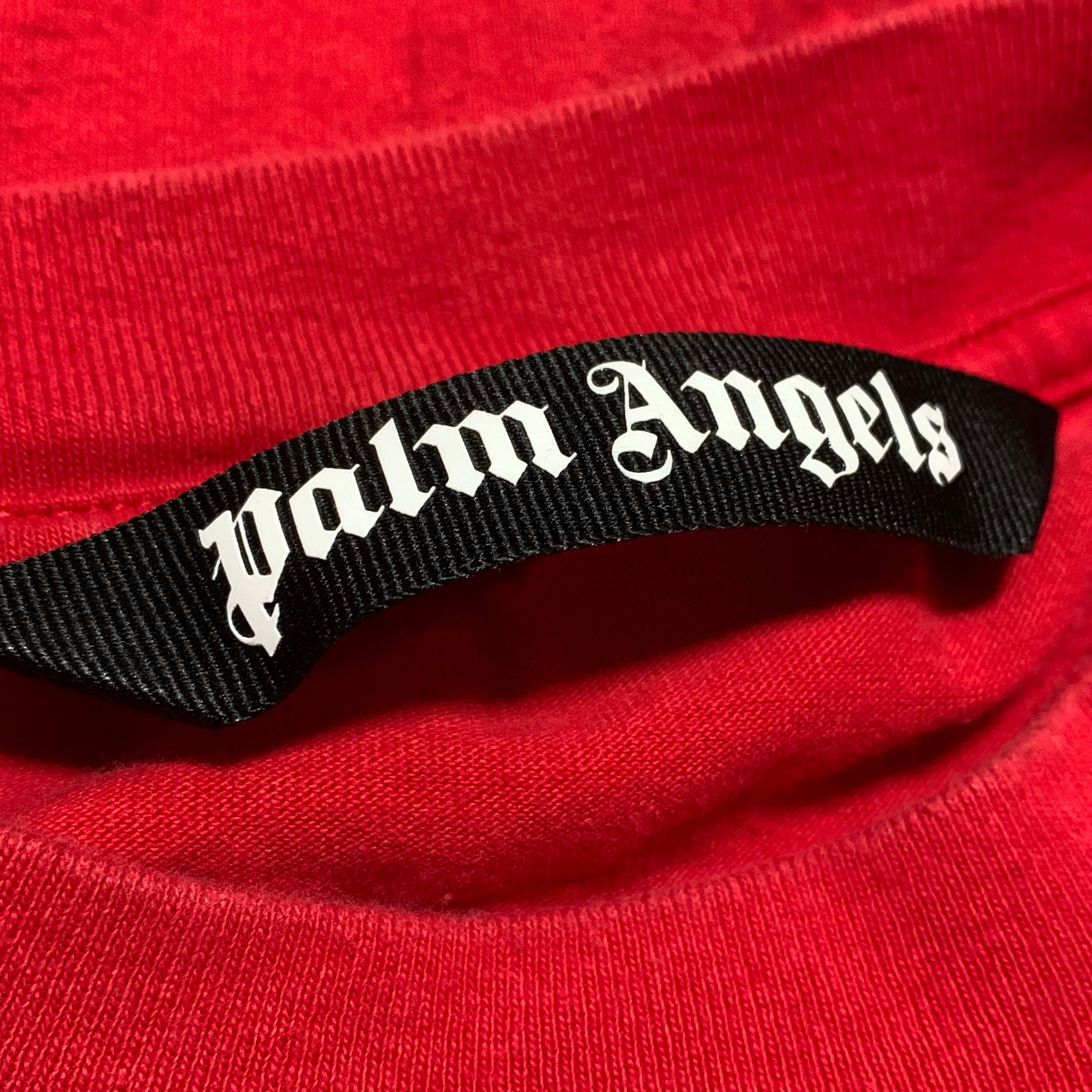 Palm Angels Medium Classic Logo Red Tee