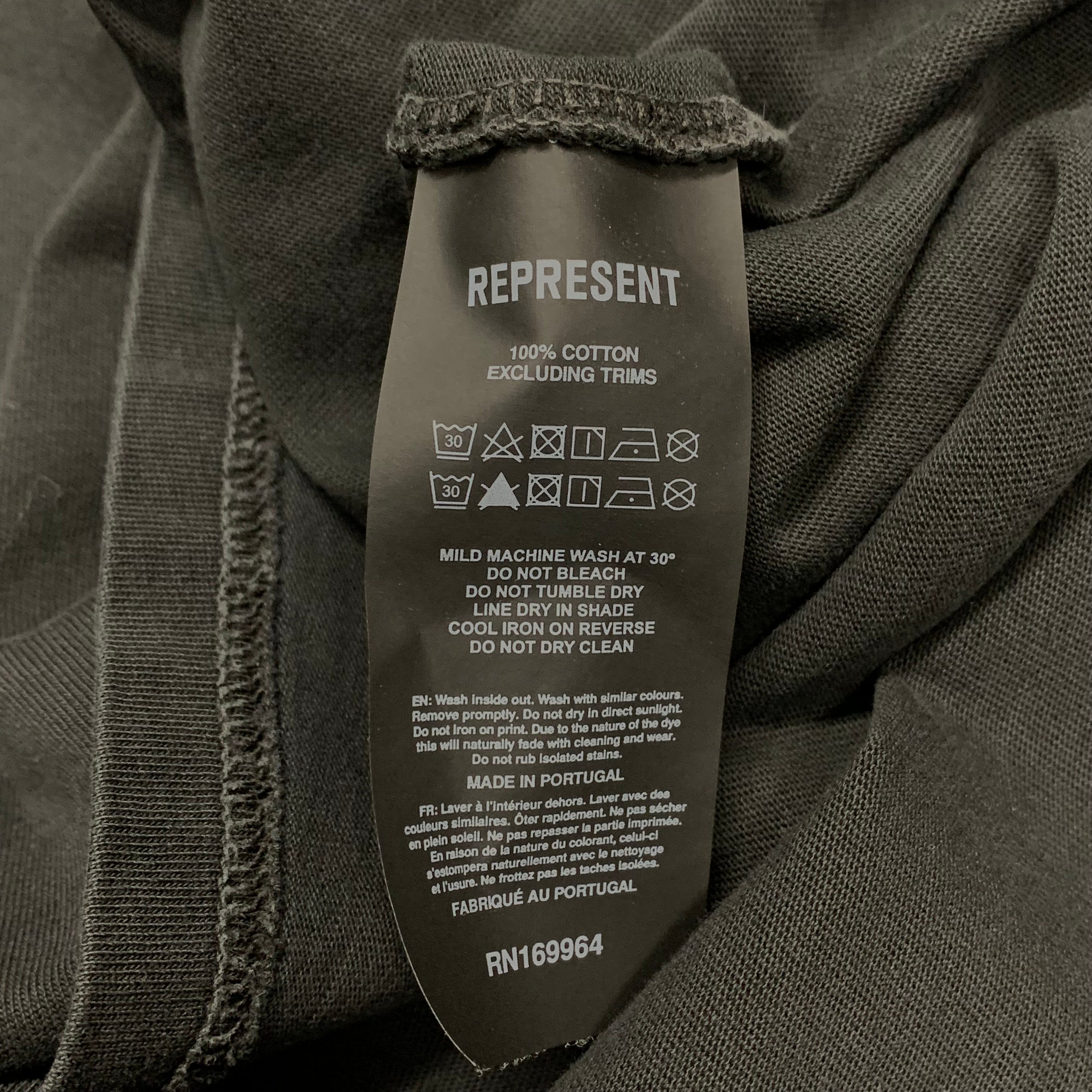 Represent XS Tee Owners Club Aged Black T-Shirt