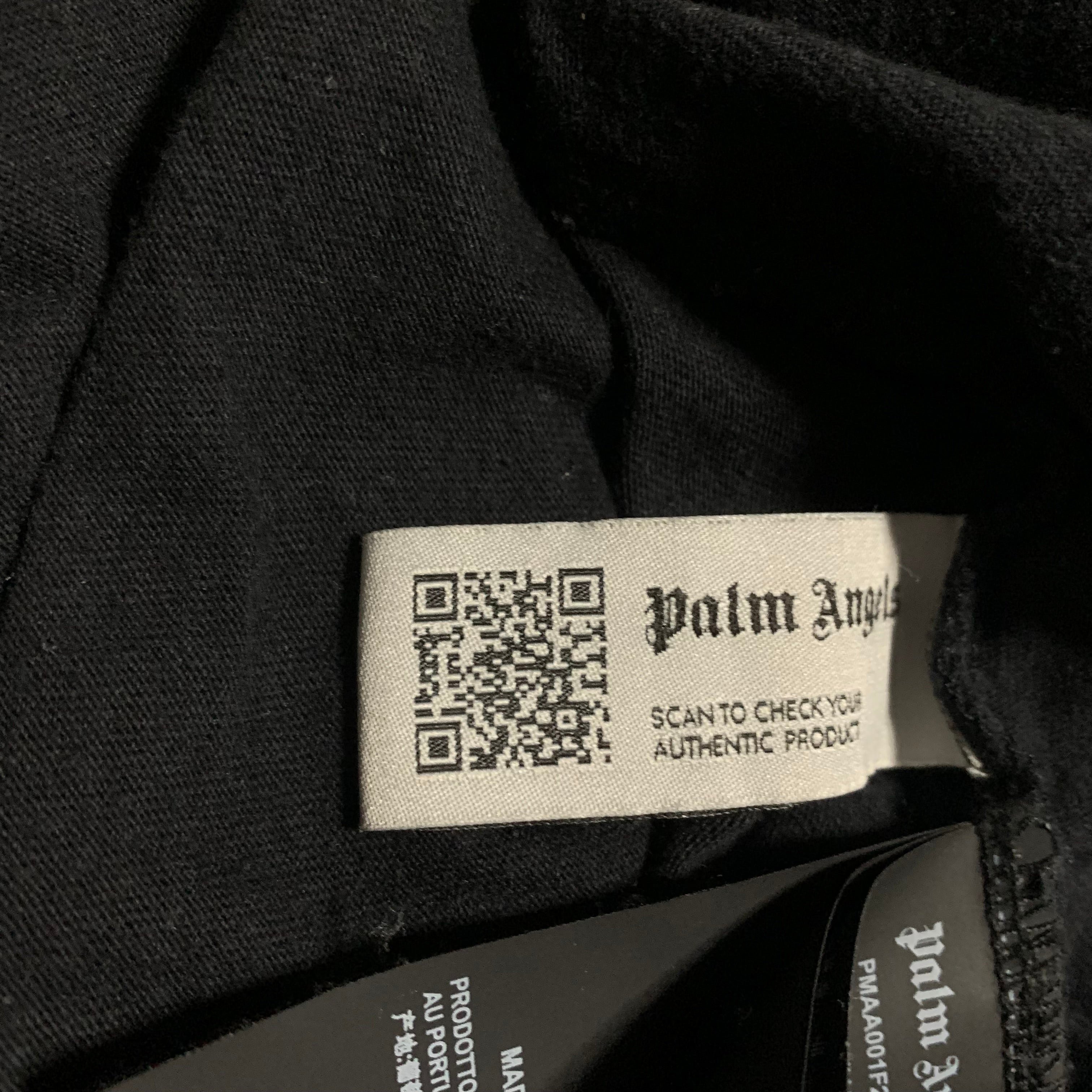 Palm Angels Large Dubai Sprayed Heart Black Tee