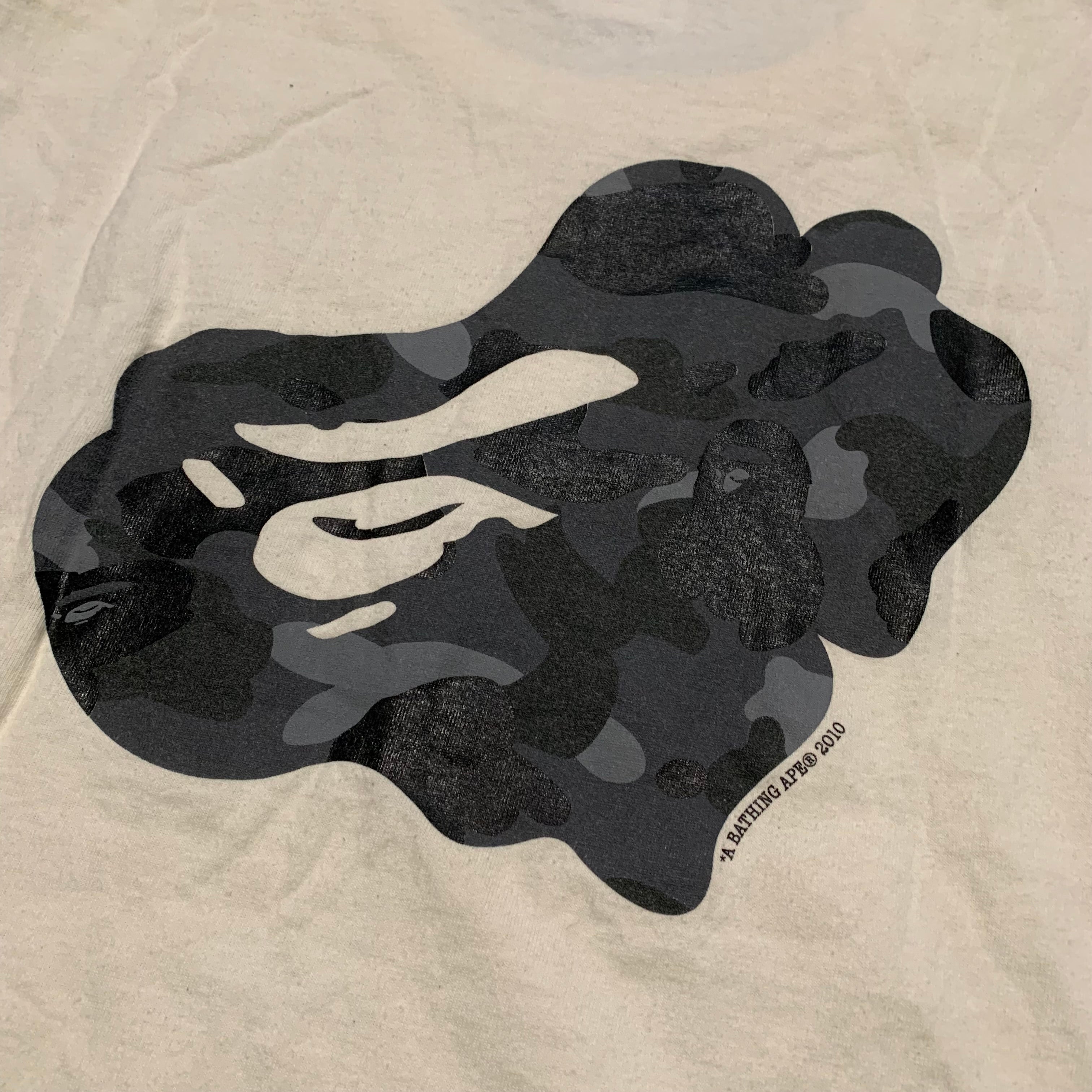 Bape Large 'BapeCamo' White Tee A Bathing Ape 2010