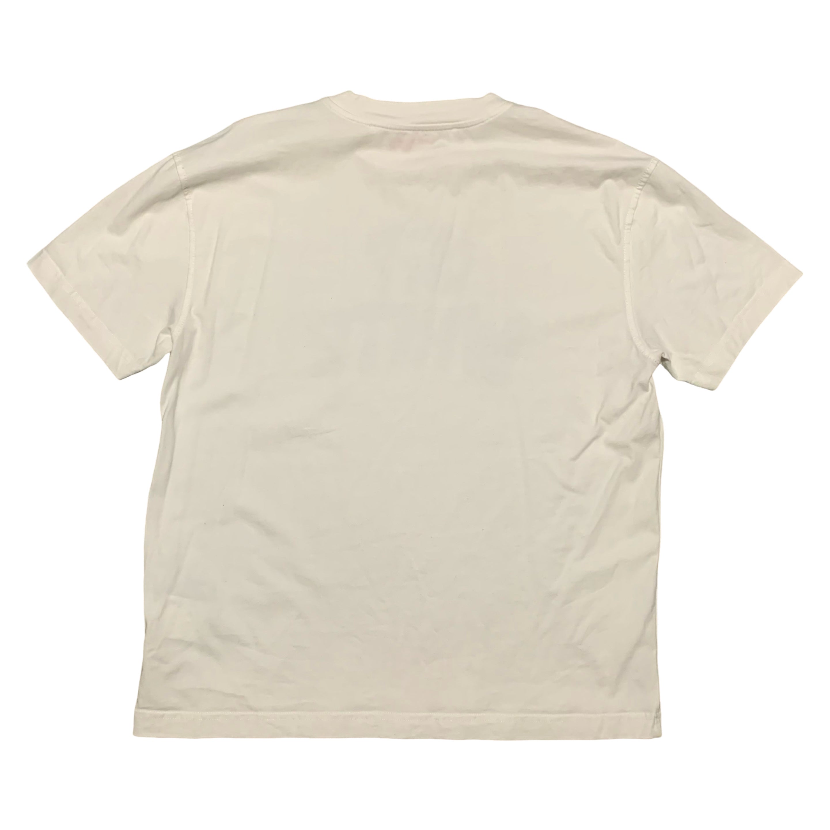 Off White Medium 70s Casual Type Logo Casual White Tee Virgil Abloh