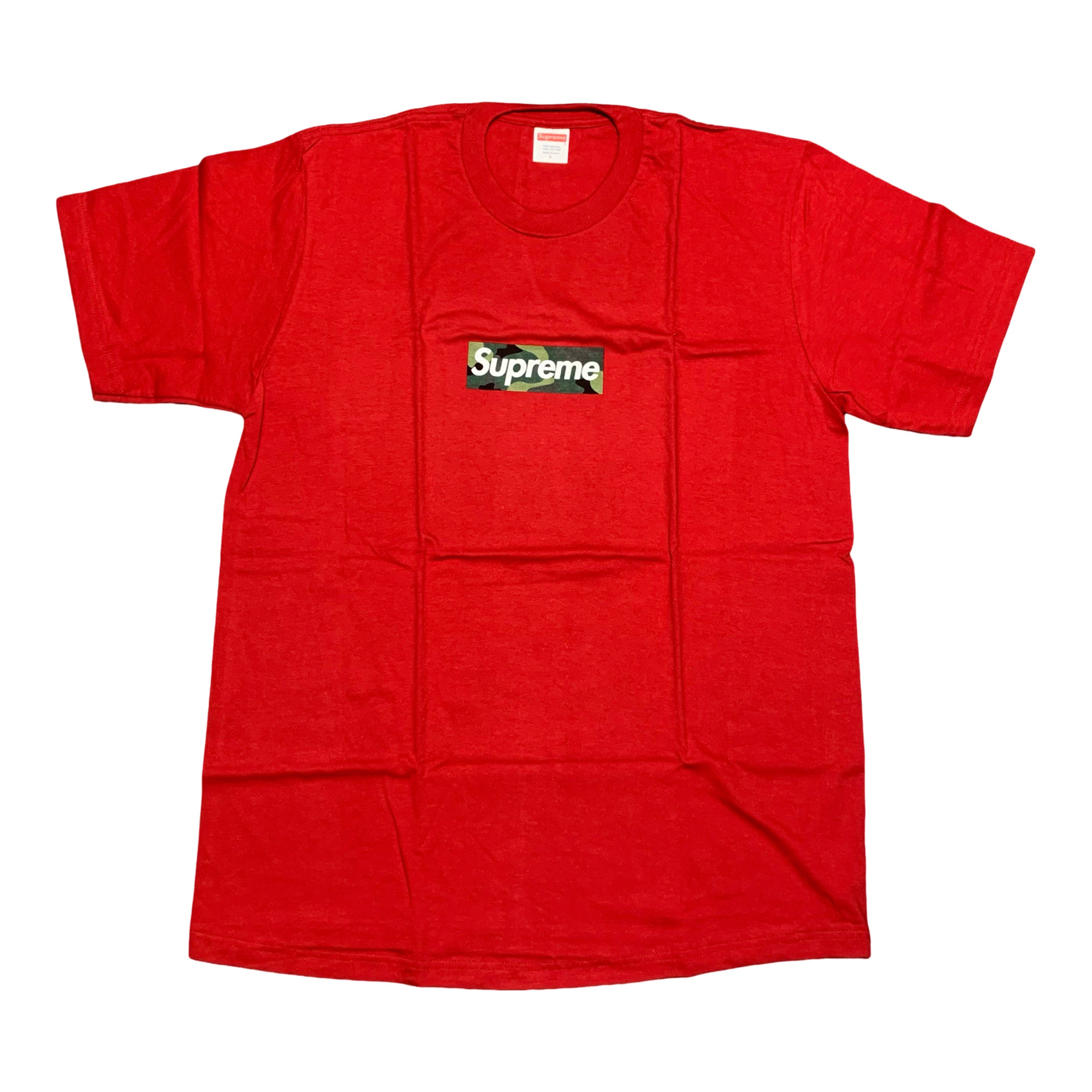 Supreme Large Box Logo Camo Red Tee 2023