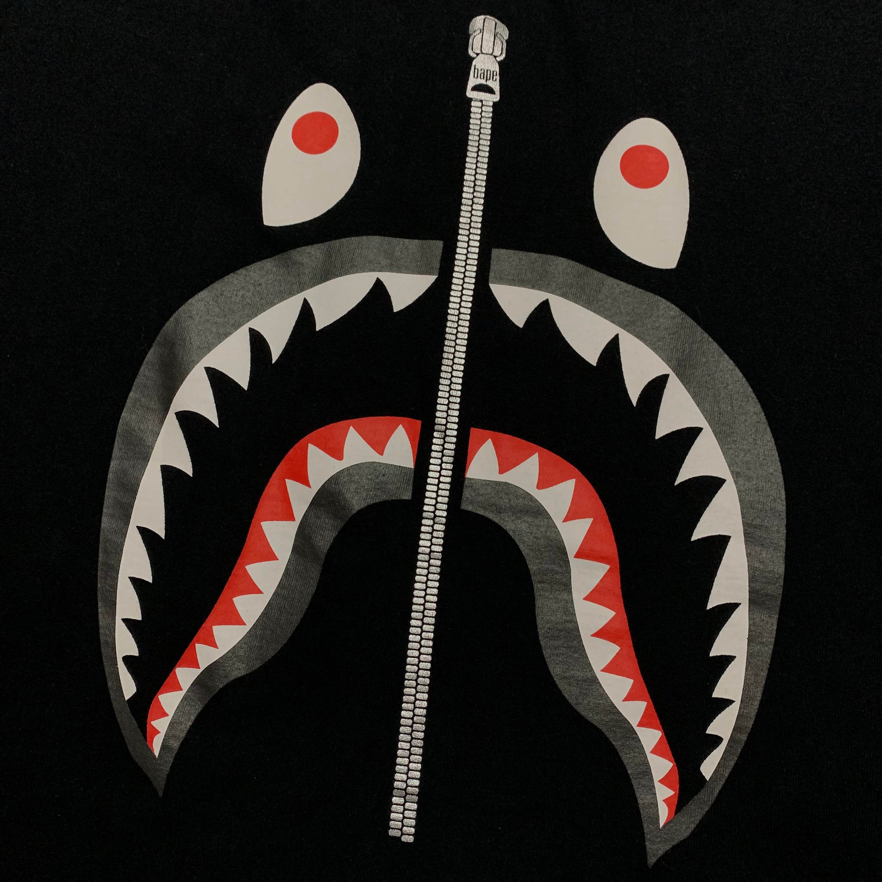 Bape Medium Shark Black Tee A Bathing Ape