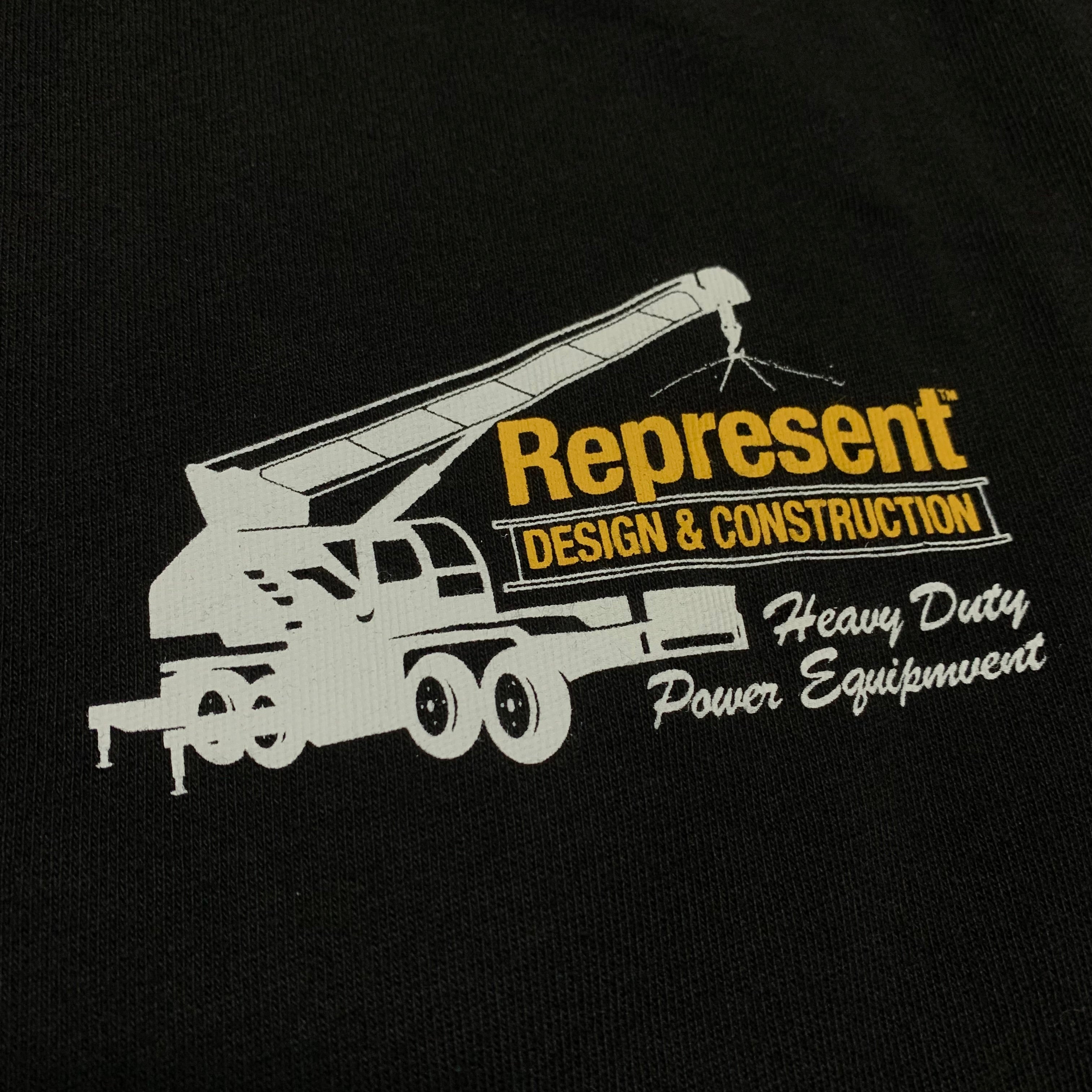 Represent Small Design & Construction Jet Black Tee