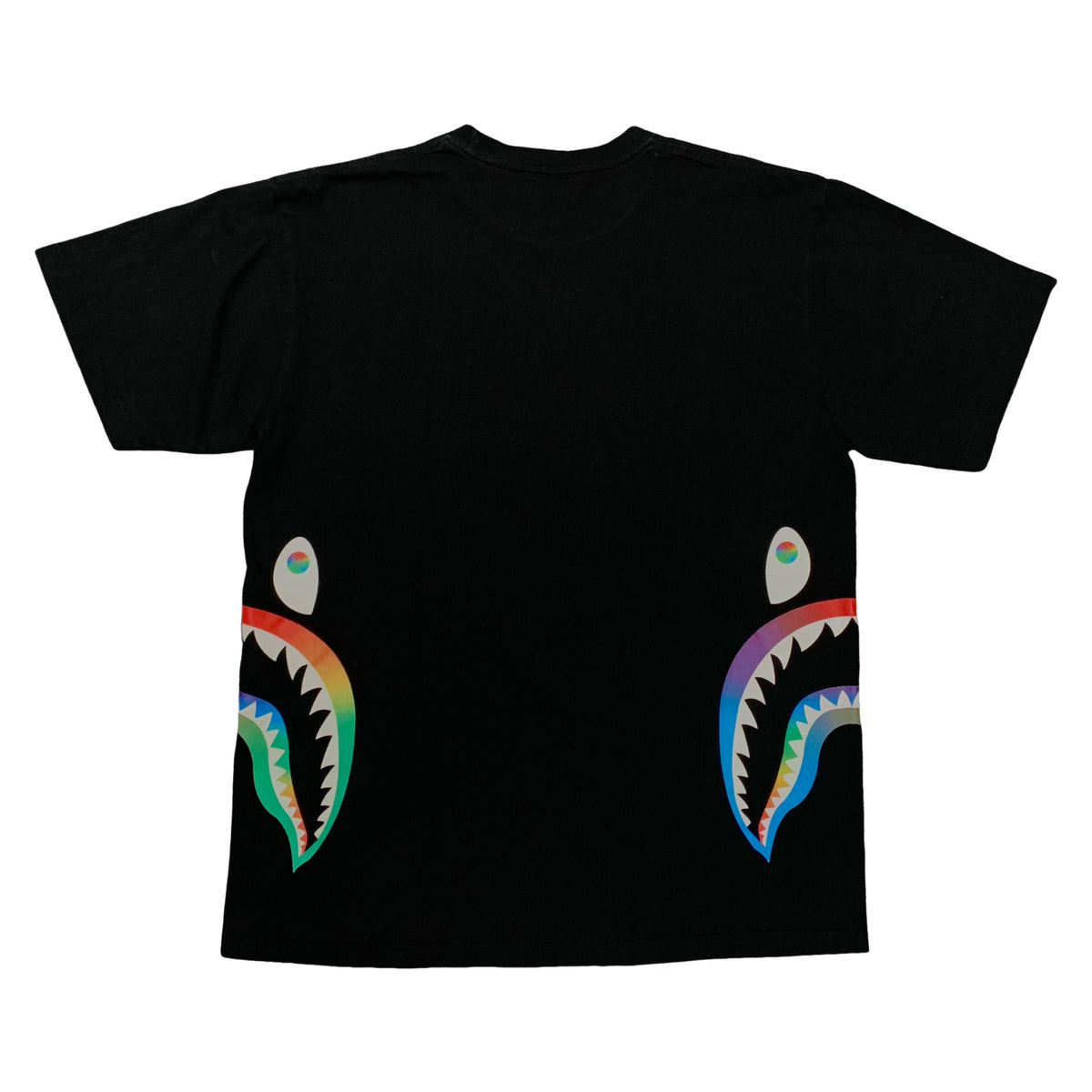 Bape XL Tee Side Shark Multi Camo Black T-Shirt A Bathing Ape