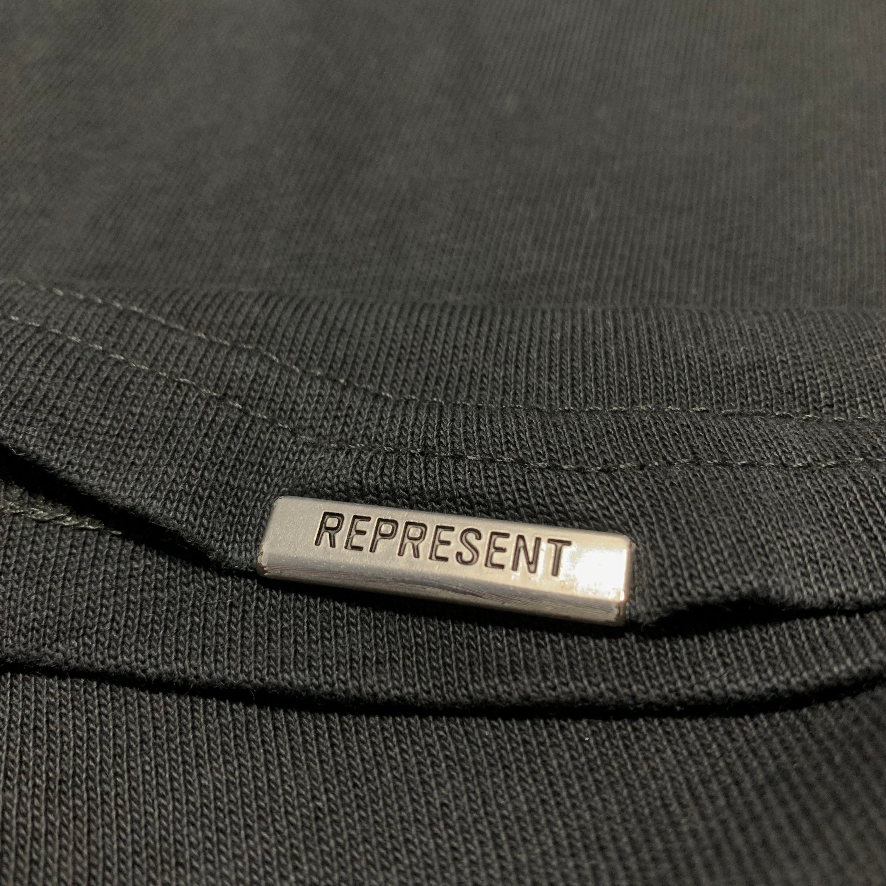 Represent Small Out Of The Shadows Stained Black Tee