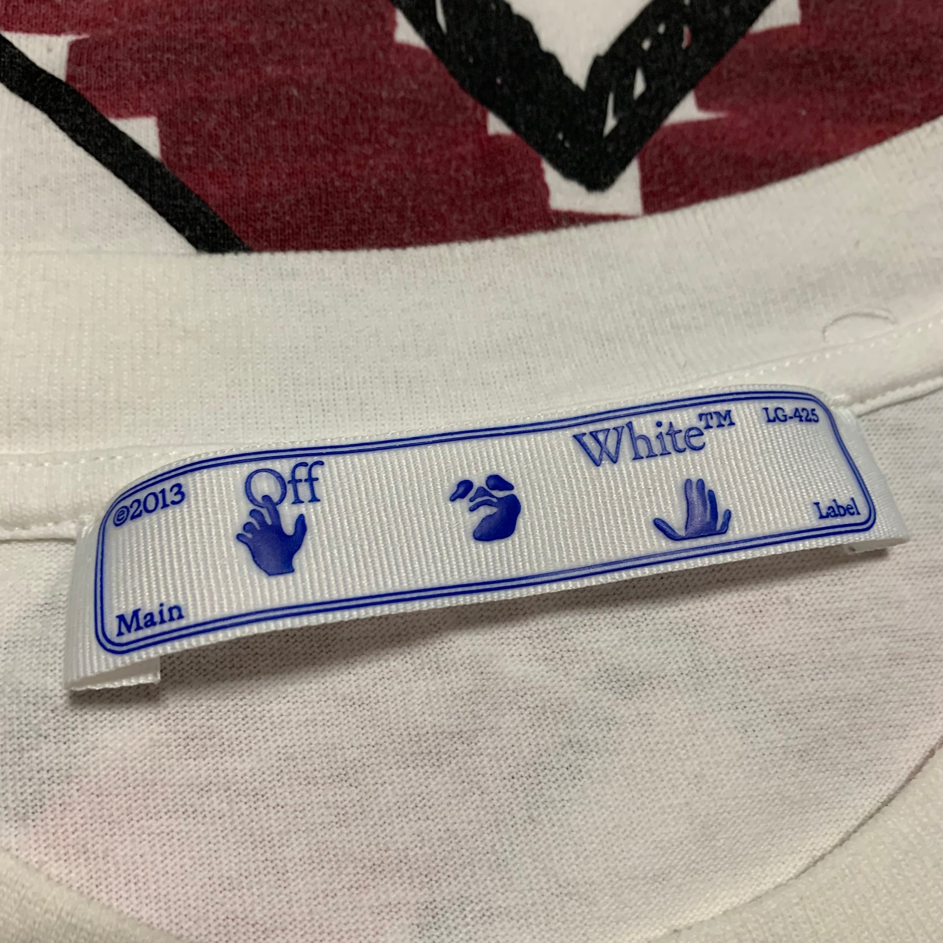 Off White Medium Marker Arrows White Tee Virgil Abloh