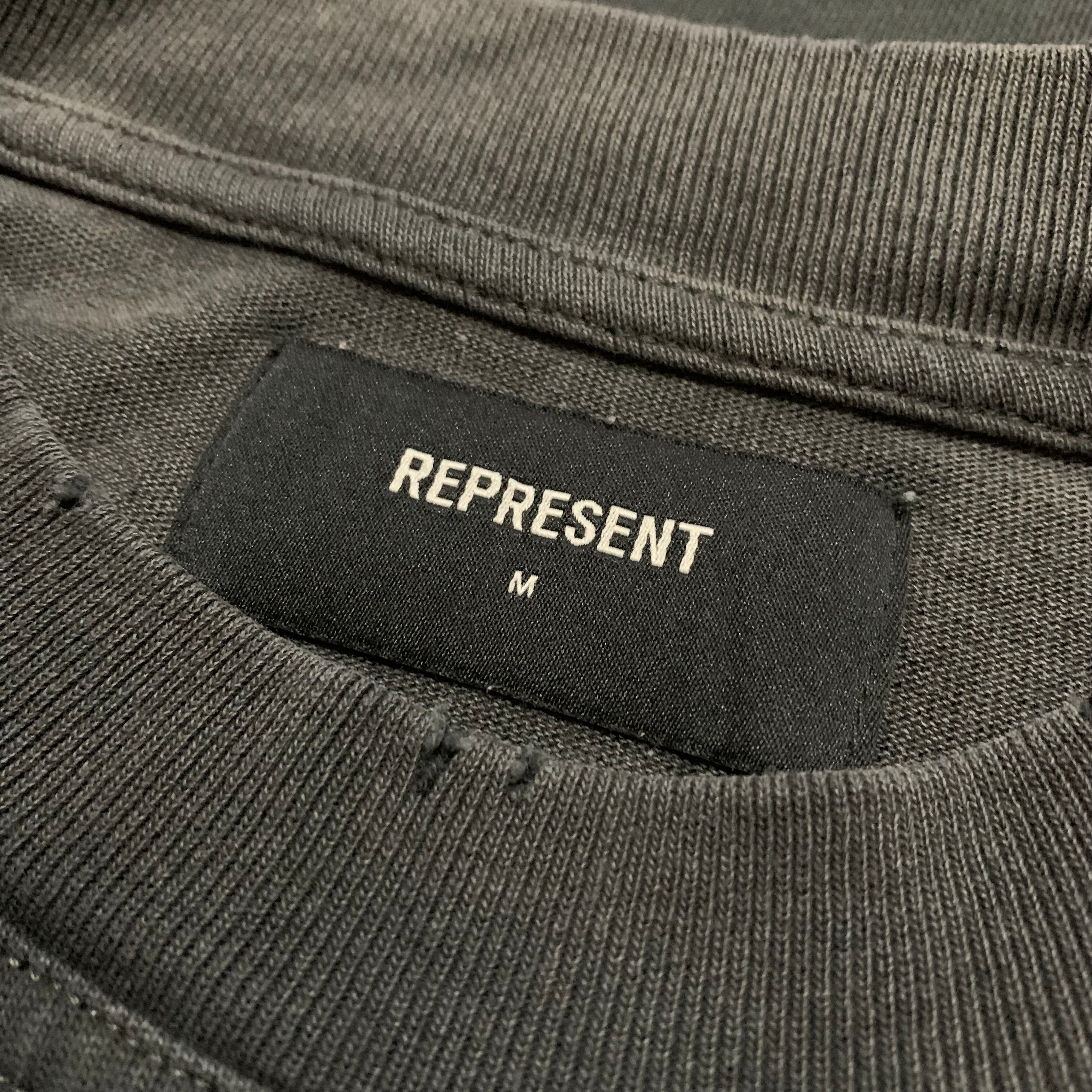 Represent Medium Spirit Reaper Vintage Black Tee