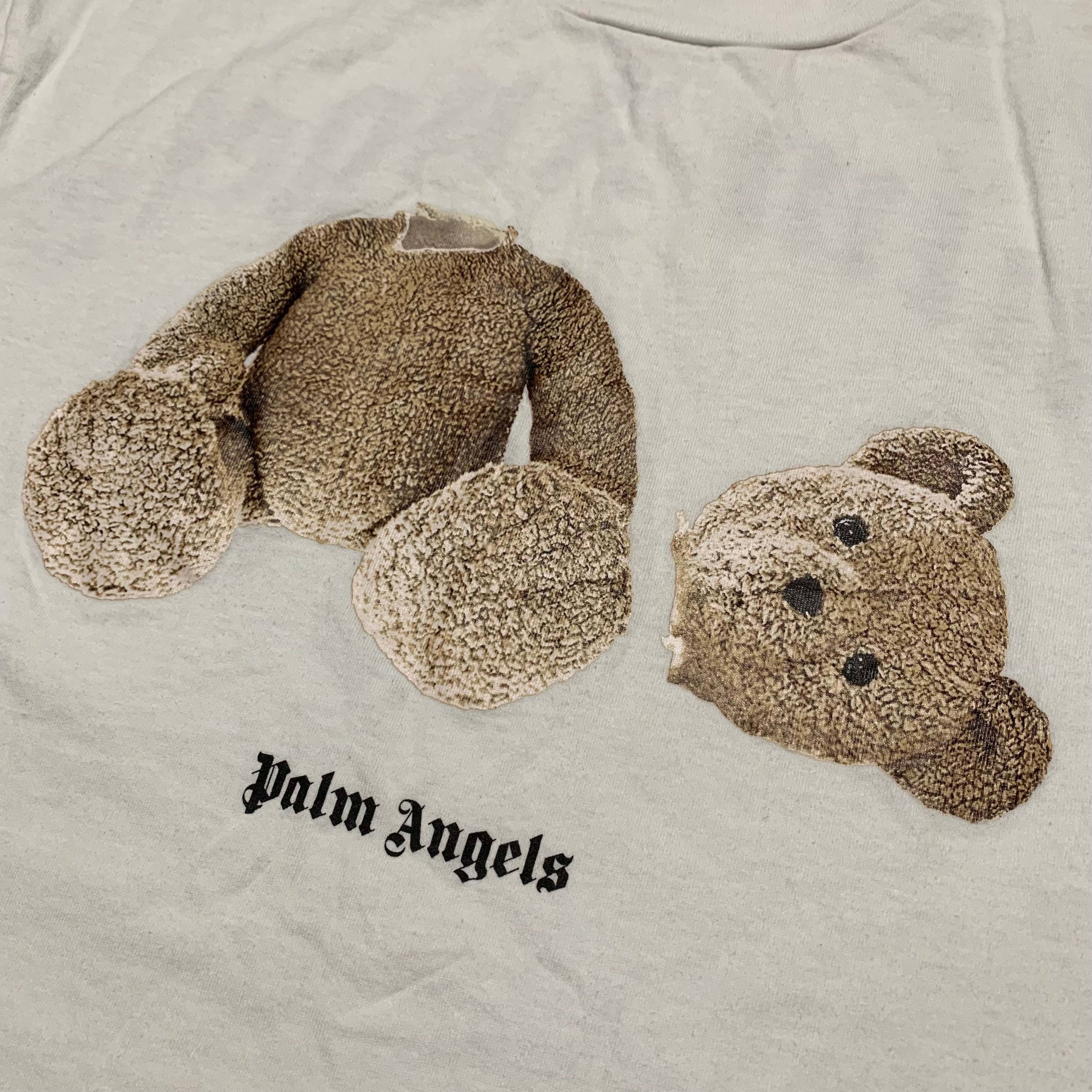 Palm Angels Small Kill The Bear White Tee