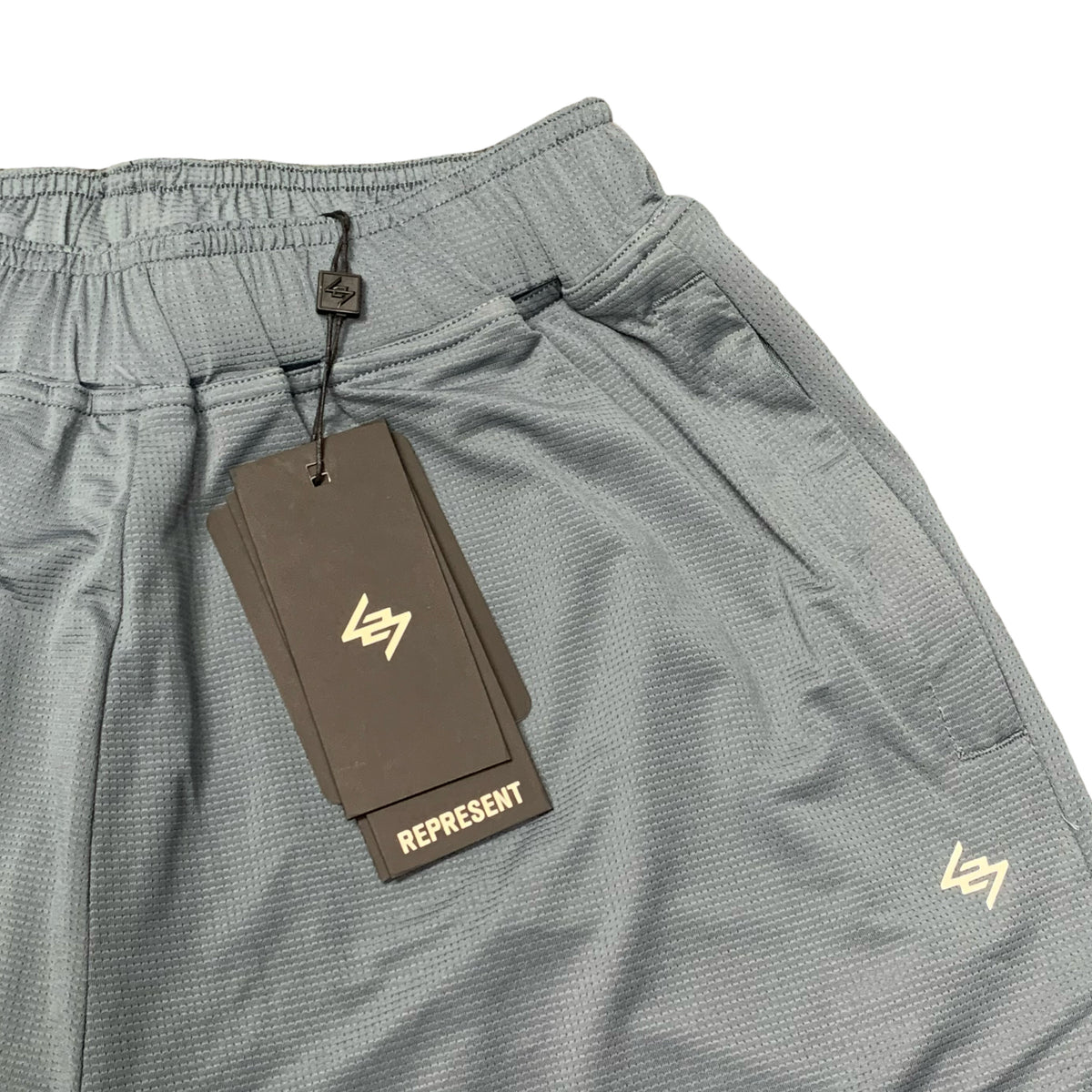 Represent Small Shorts 247 DNA Mesh Dusky Navy Blue Bottoms