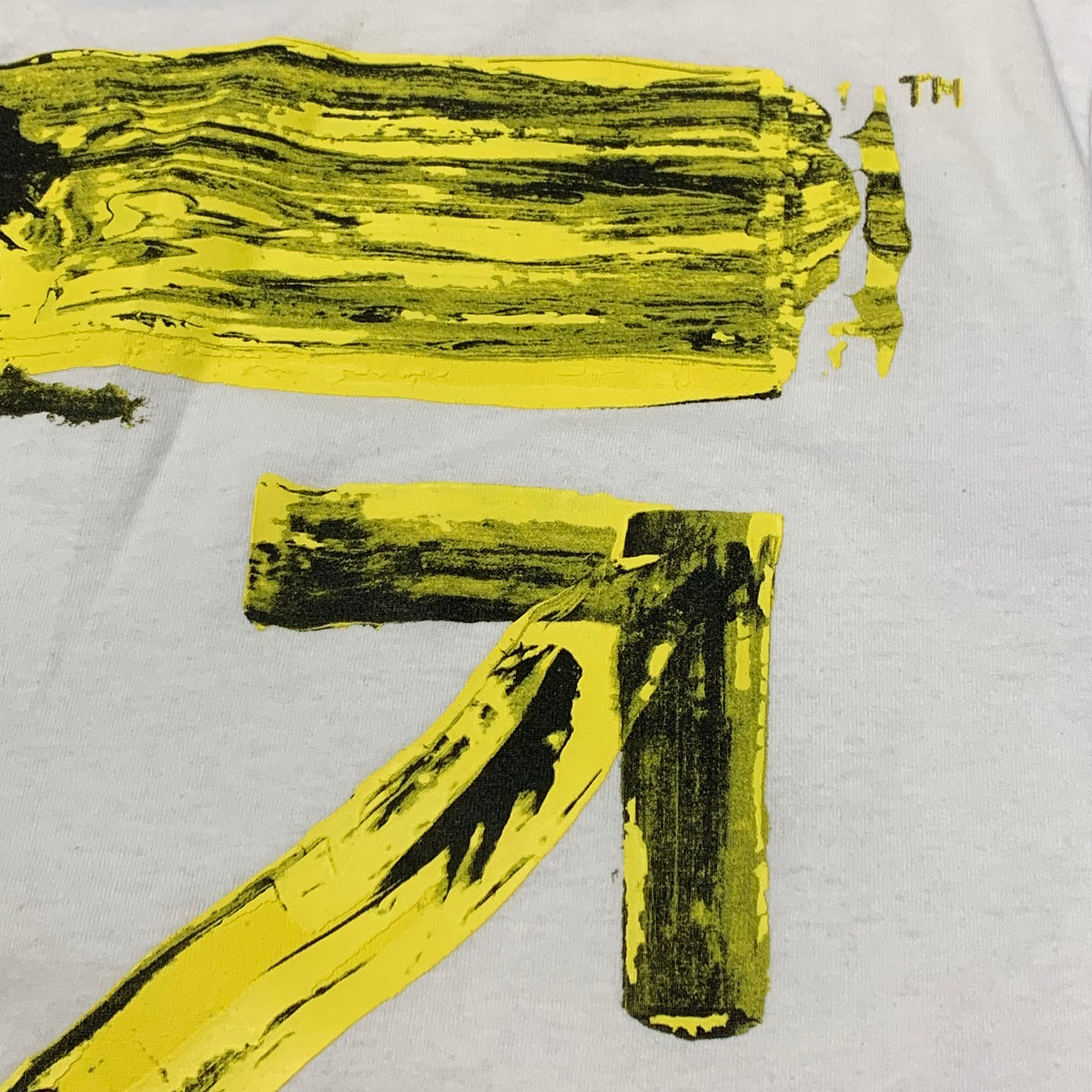 Off White Large Tee Acrylic Arrows White T-Shirt Virgil Abloh