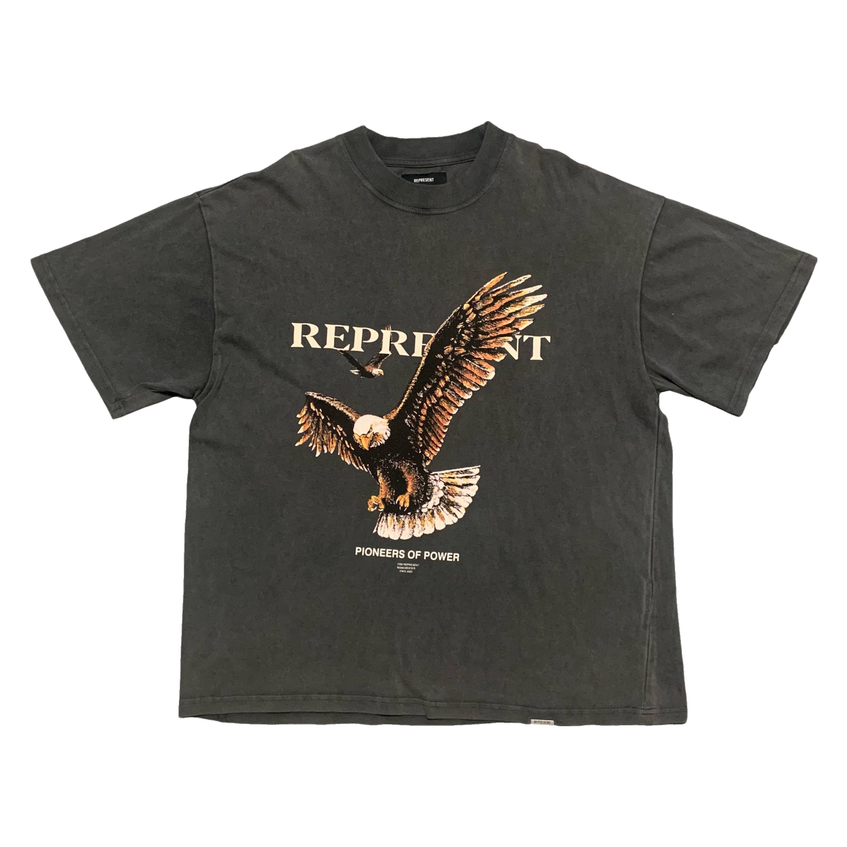 Represent Large Pioneers Of Power Vintage Grey Tee