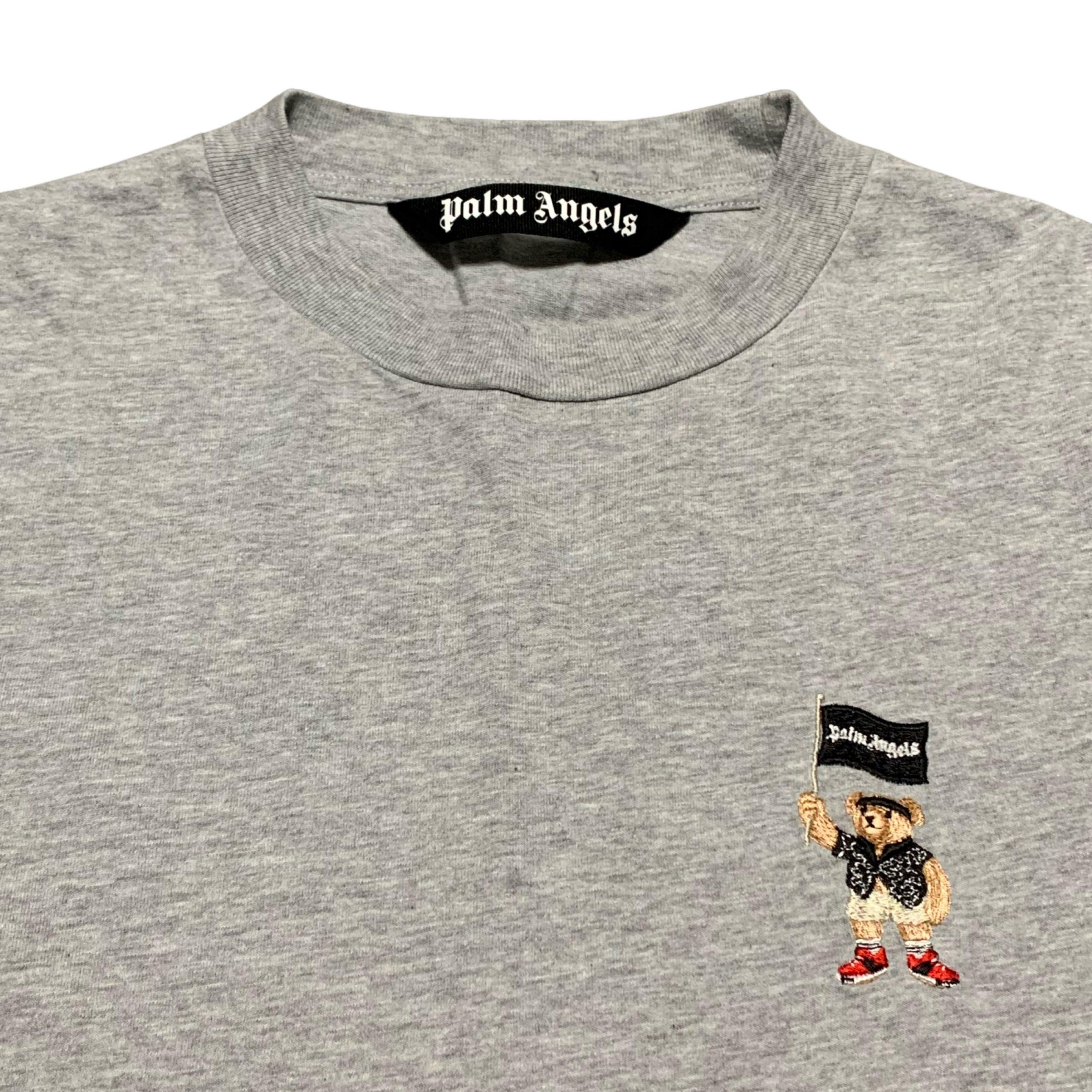 Palm Angels Medium Pirate Bear Grey Tee